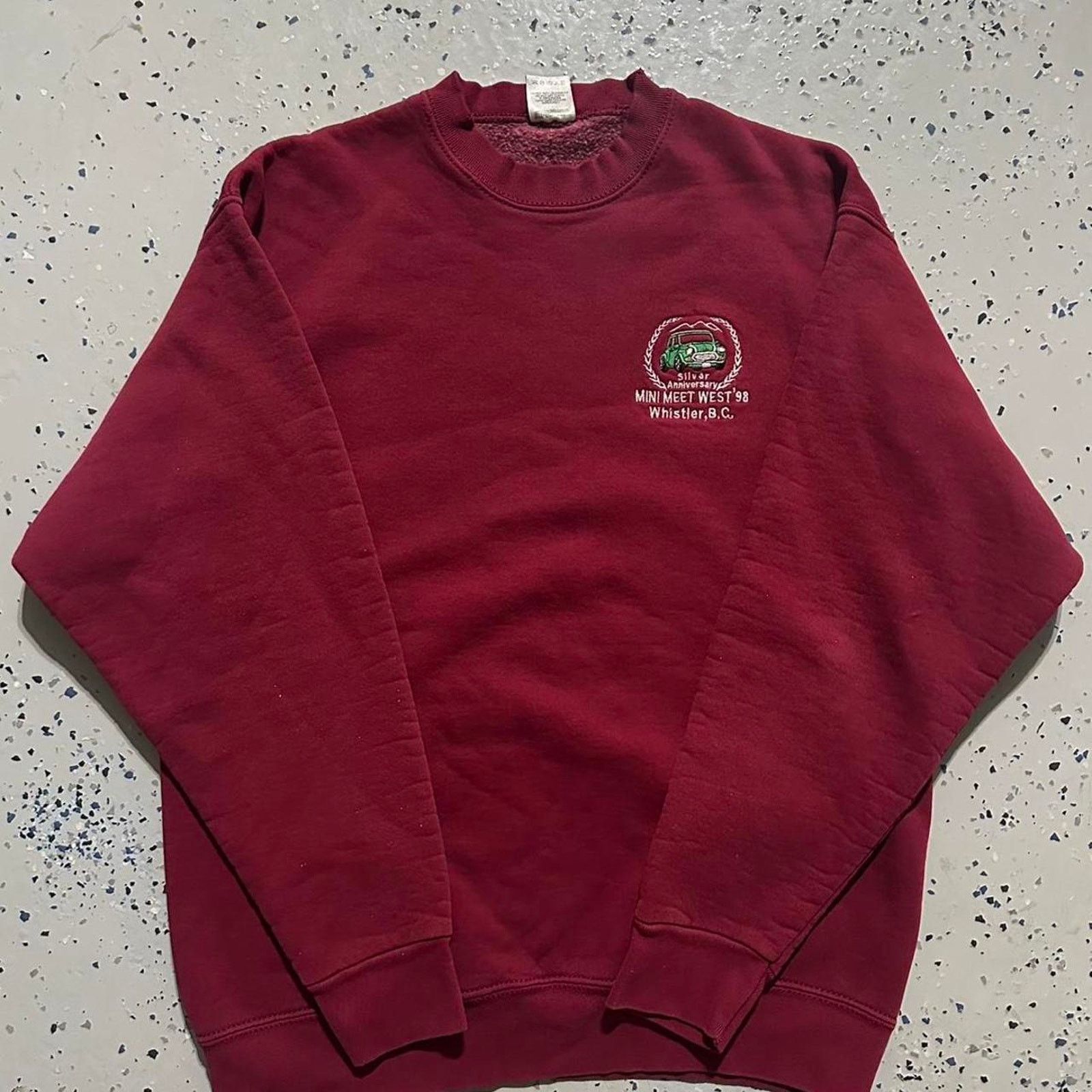 Fruit Of The Loom Vintage Fruit of the Loom 1998 Car Meet Burgundy Sweater Size US L / EU 52-54 / 3 - 1 Thumbnail