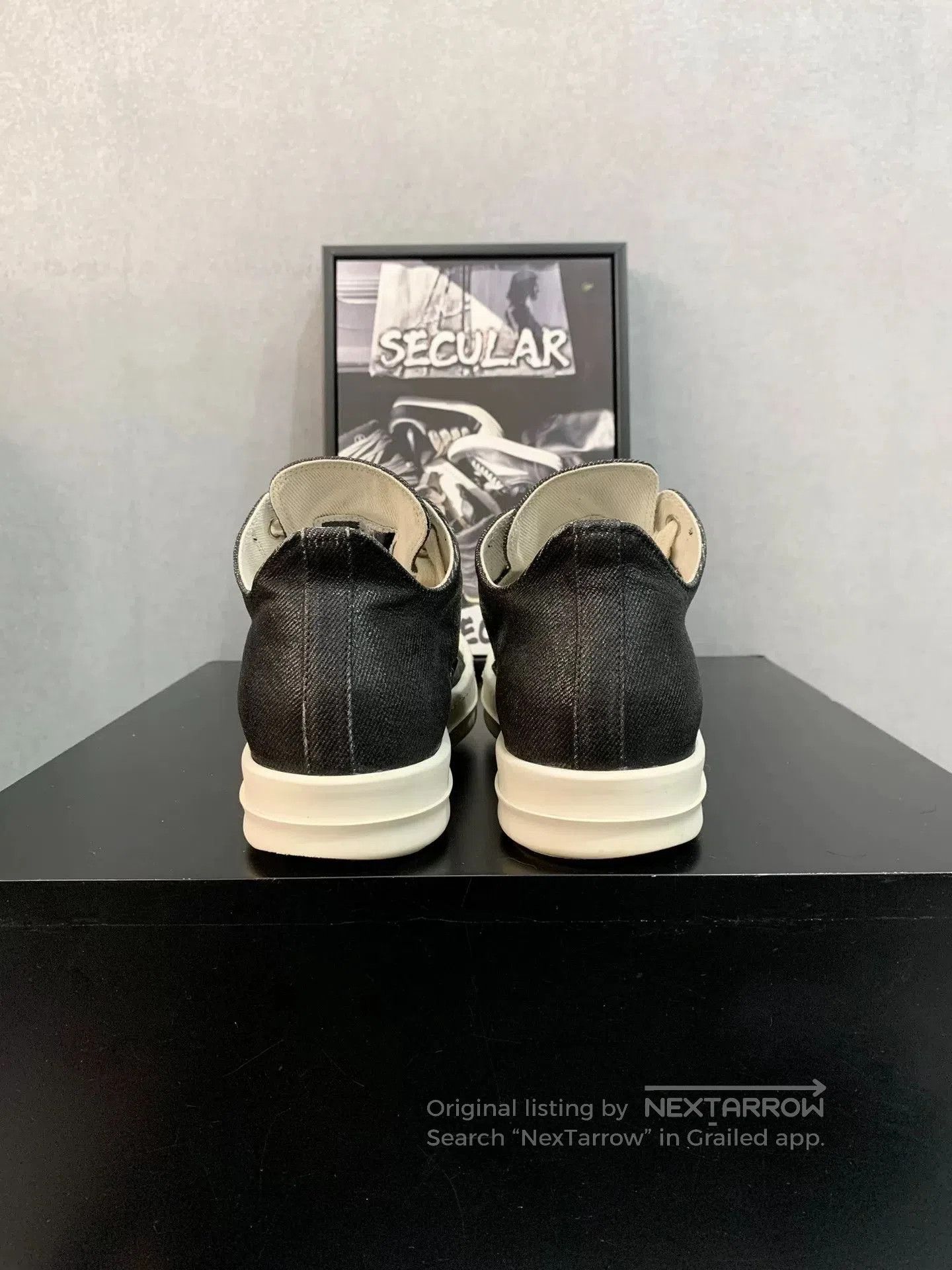 Rick Owens Rick Owens Low-Top Waxed Sneakers. Size US 5 / IT 35 - 7 Thumbnail