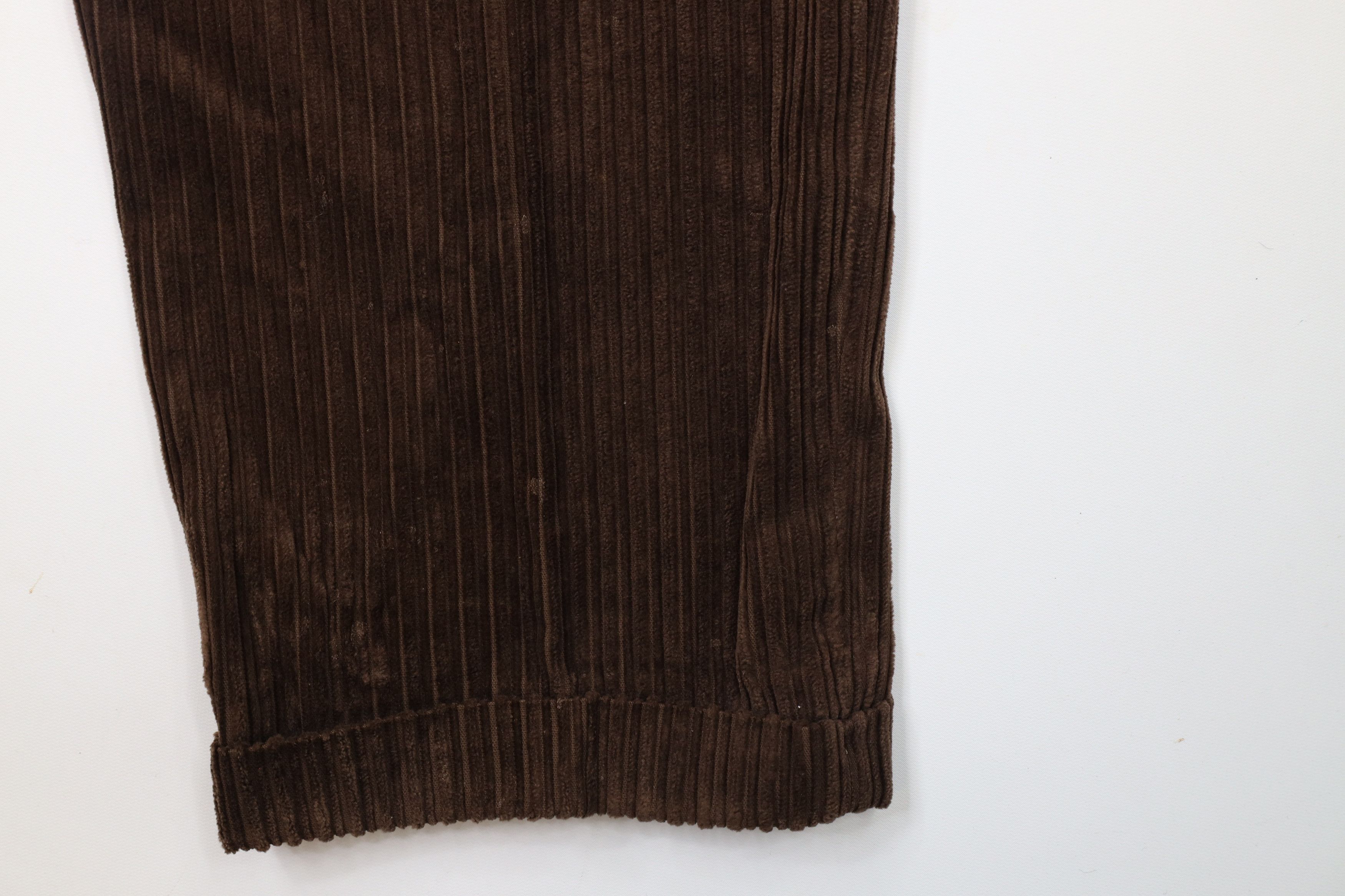 Vintage Vintage 90s Streetwear Pleated Wide Leg Corduroy Pants Size US 36 / EU 52 - 11 Thumbnail