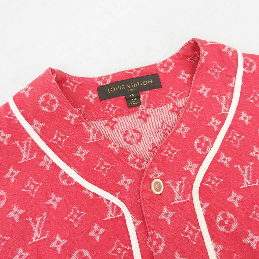 Louis Vuitton × Supreme Louis Vuitton x Supreme Jacquard Denim Baseball Jersey Size US XS / EU 42 / 0 - 4 Thumbnail