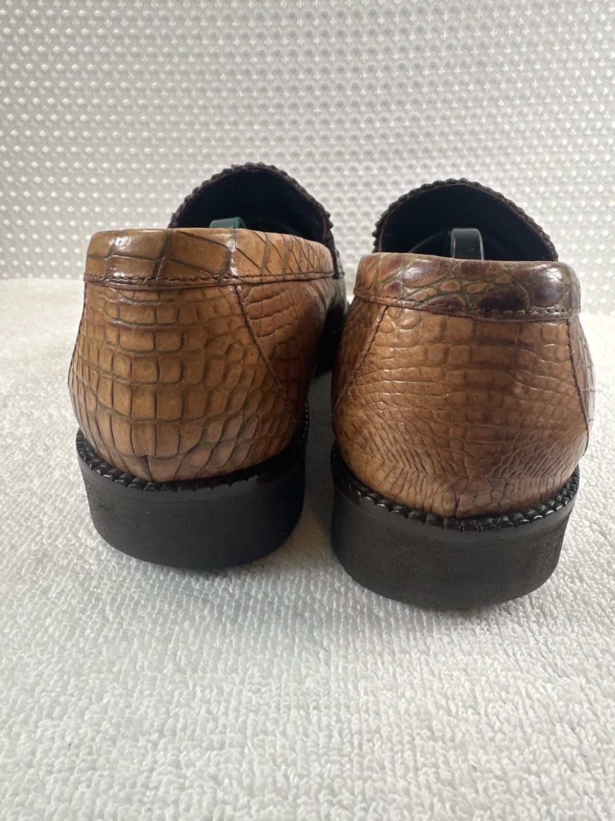Donald Pliner Donald J Pliner Sport Danisa Croc Embossed Leather Loafers Size US 9 / IT 39 - 5 Thumbnail