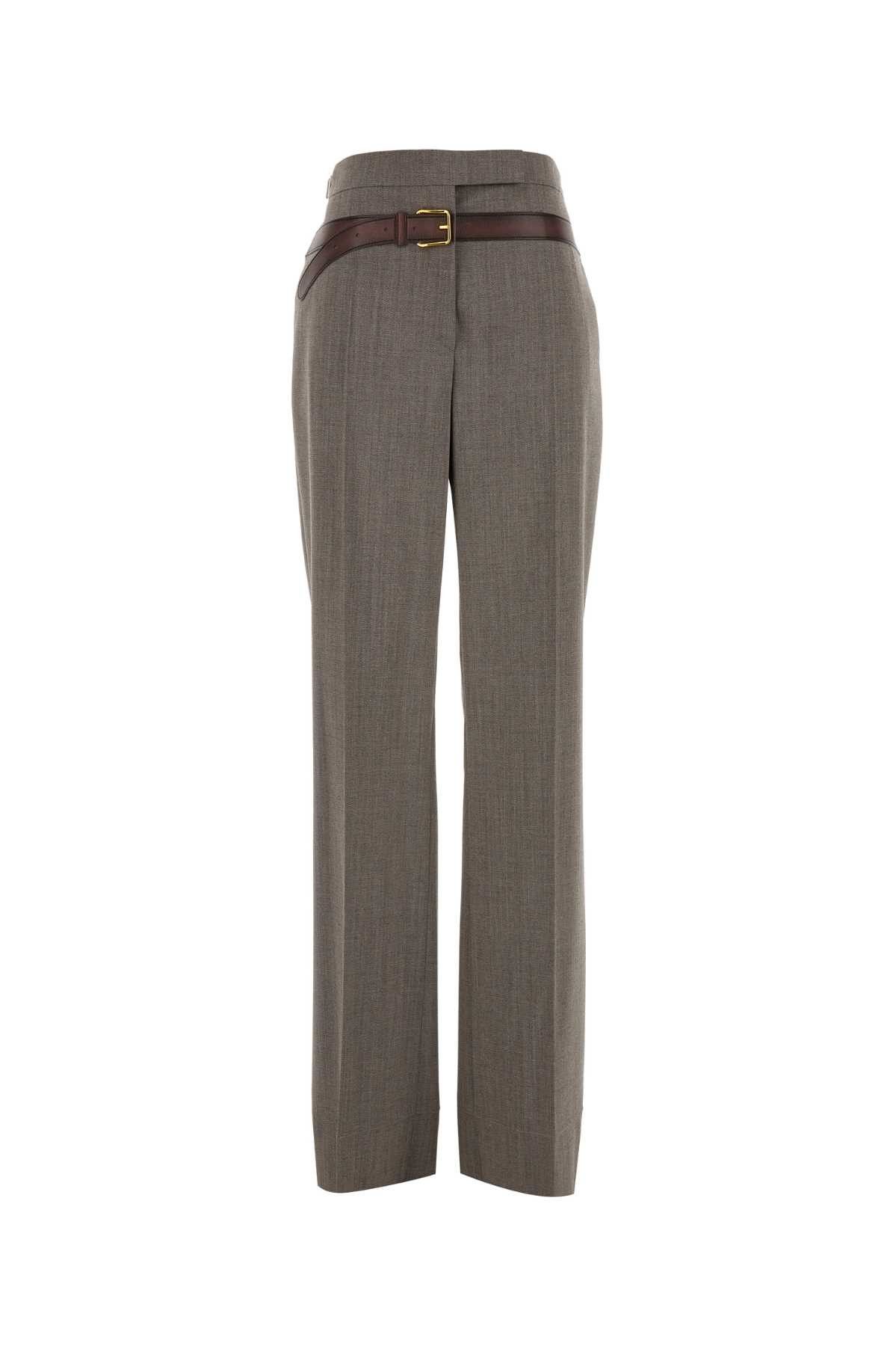 Prada Melange Cappuccino Tech Wool Pant Size 27" / US 4 / IT 40 - 1 Thumbnail