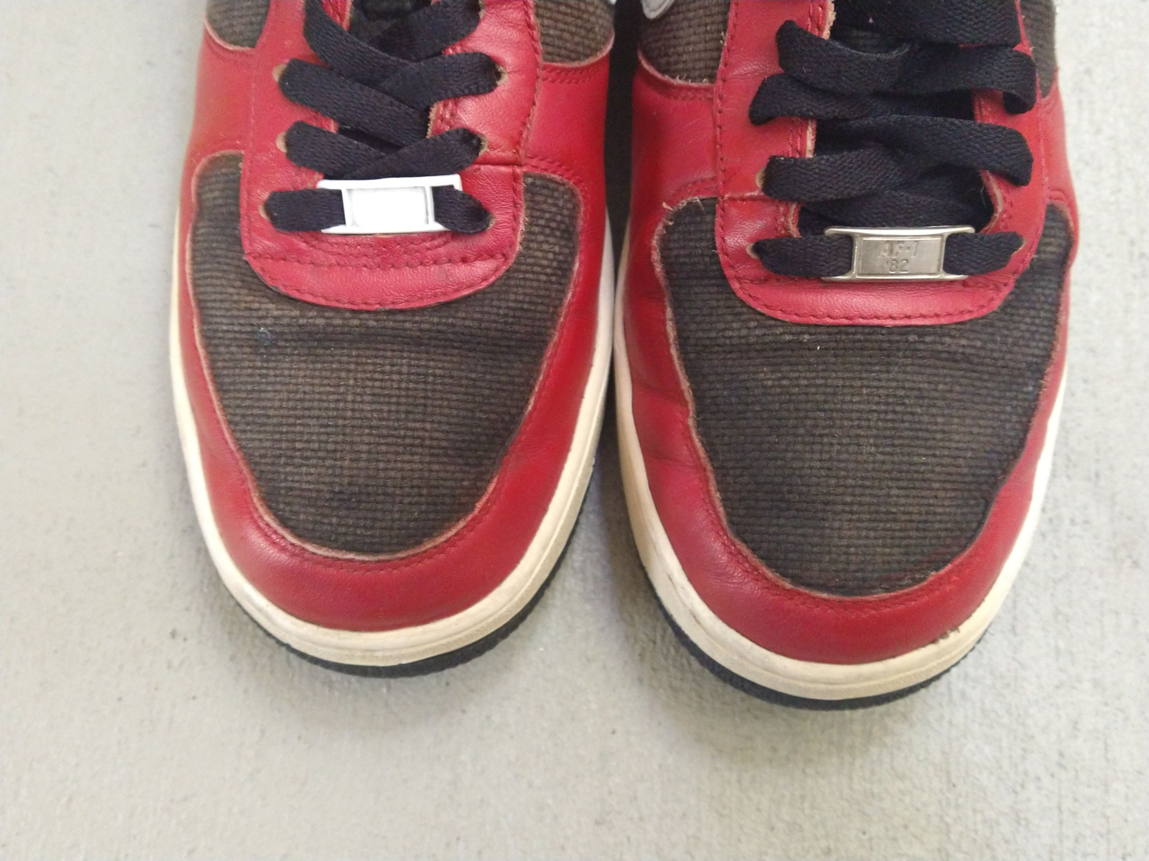 Nike Nike Air Force 1 Low Red Black Size 9.5 2009 315122-600 Size US 9.5 / EU 42-43 - 3 Thumbnail