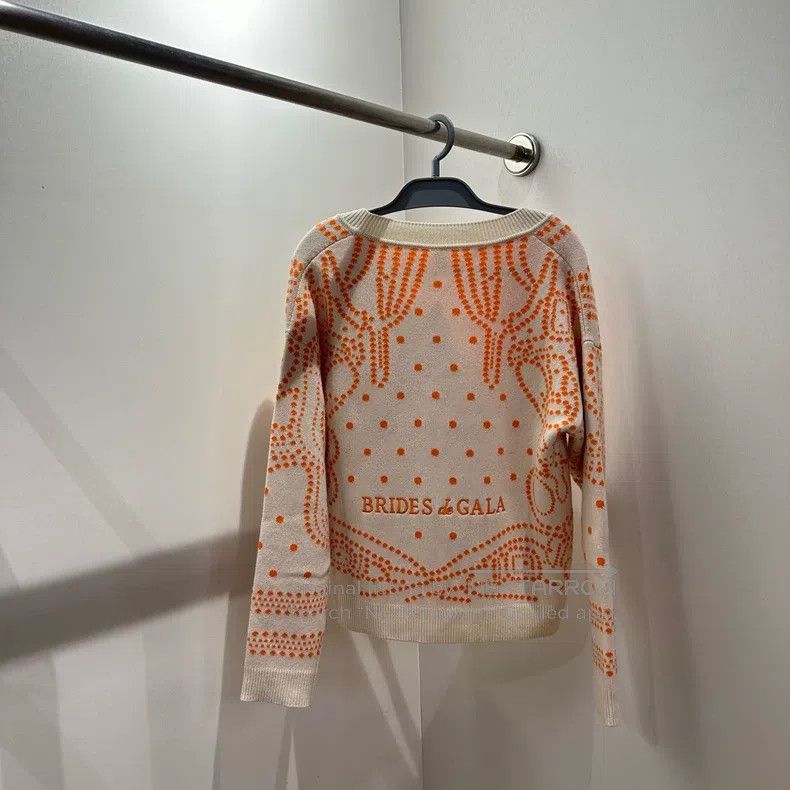 Hermes Hermes All-over Polka Dot Cashmere Cardigan Size XS / US 0-2 / IT 36-38 - 2 Thumbnail