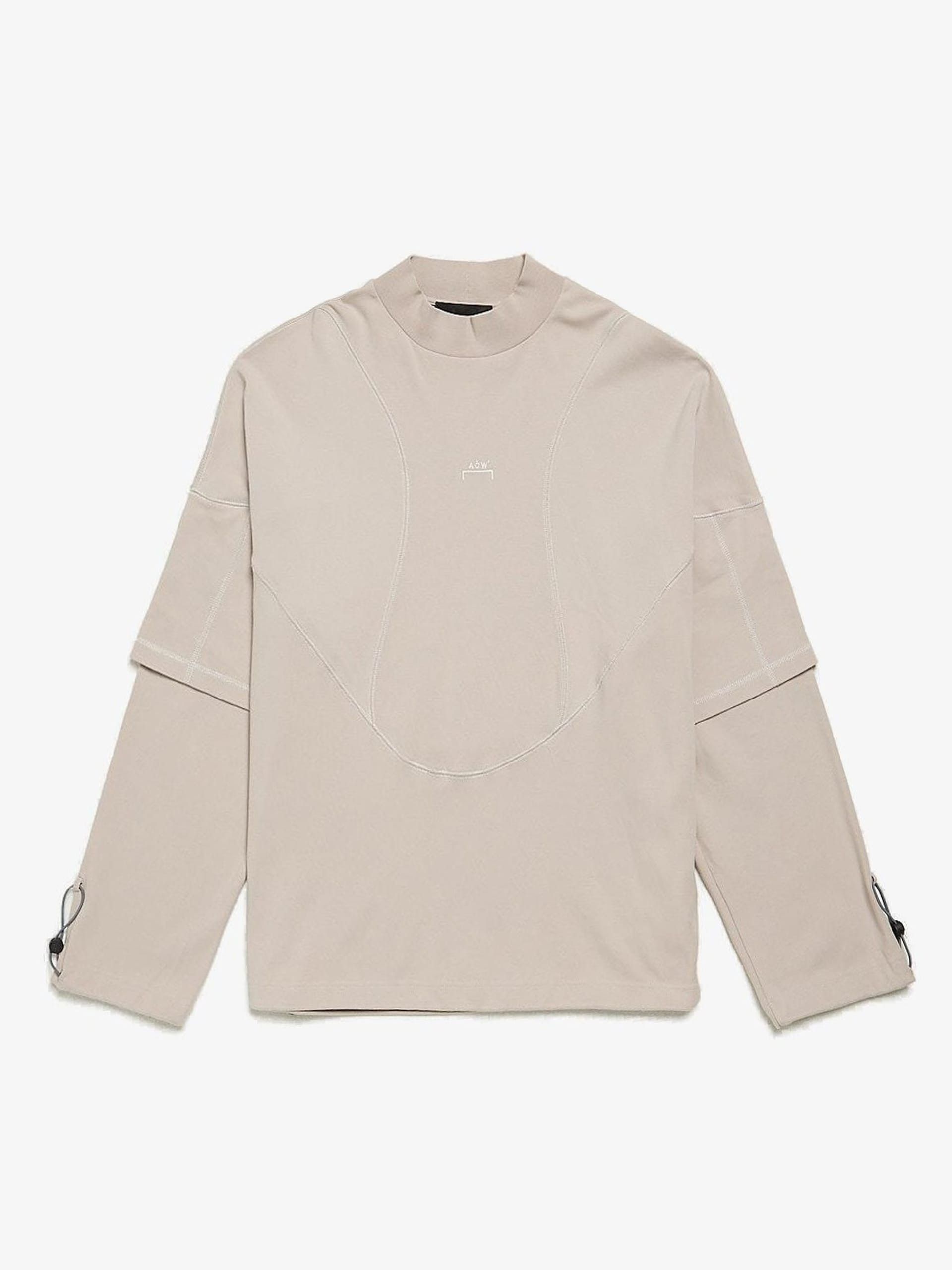 A Cold Wall Beige Gray Double Sleeve Logo Embossed Cotton Longsleeve |  Grailed