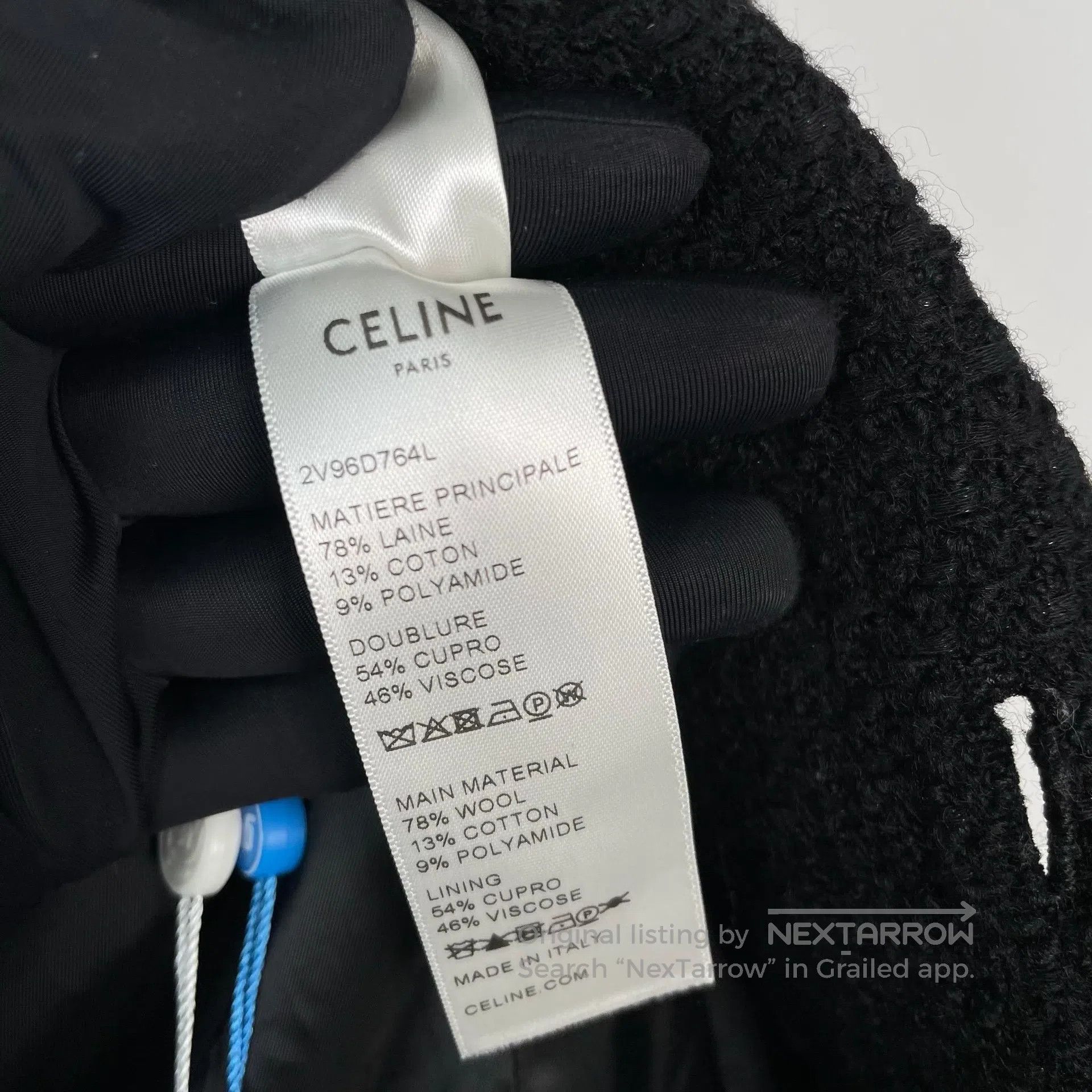 Celine CELINE Black Tweed Jacket with Gold Buttons| Size XXS / US 00 / IT 34 - 6 Thumbnail