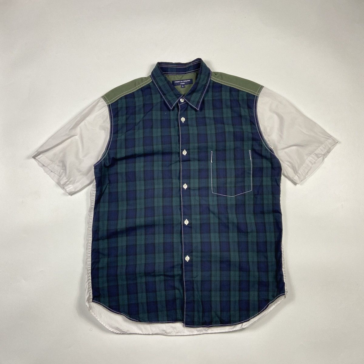 Comme des Garcons Homme COMME des GARCONS HOMME 10SS Check Switching Short Sleeve Size US L / EU 52-54 / 3 - 1 Thumbnail