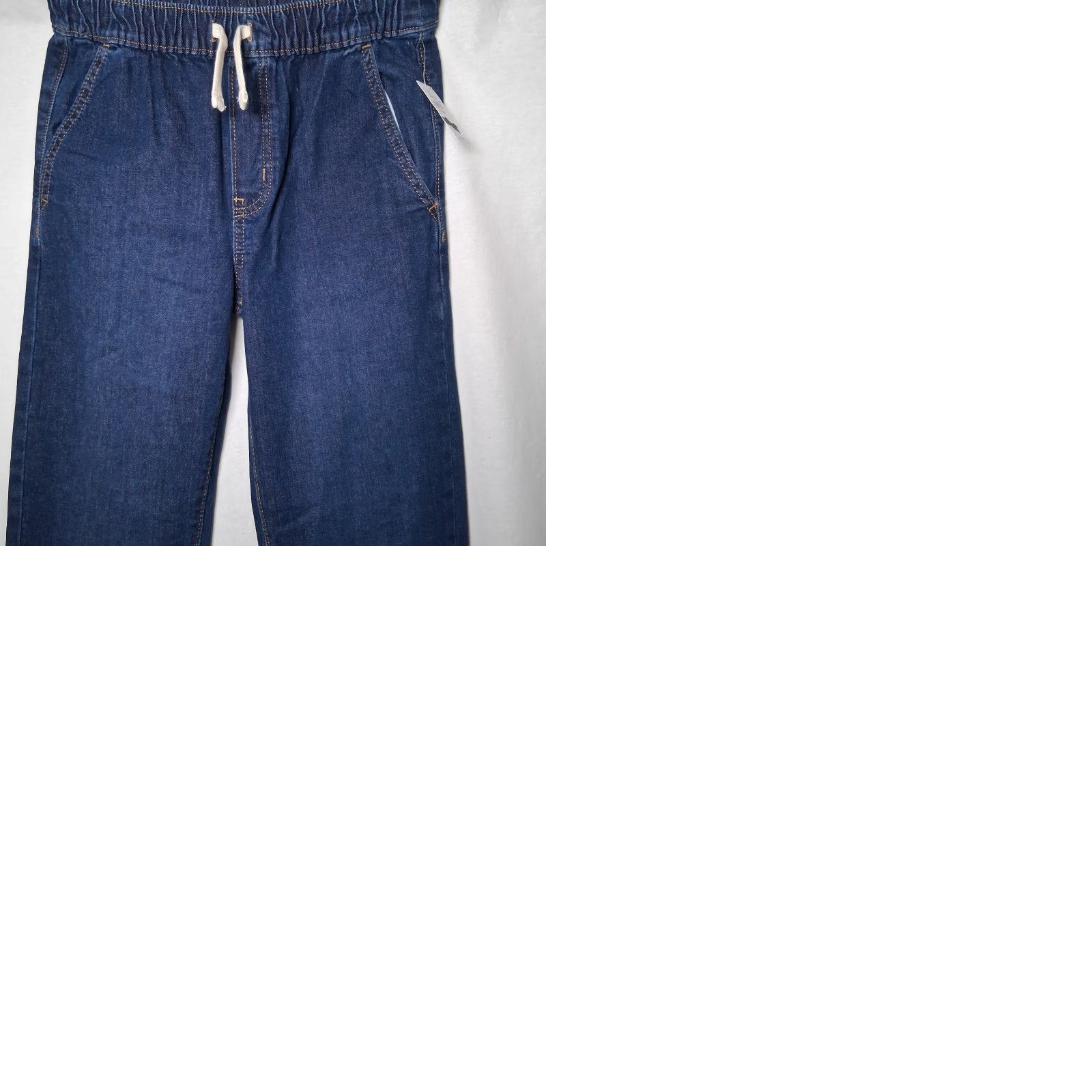 Old Navy Old Navy Jeans Women Large Pull On Straight Dark Wash Blue Denim Elastic NEW Size 36" / US 14 / IT 50 - 9 Thumbnail