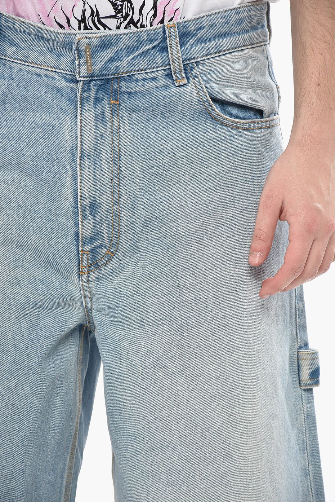 Givenchy og1mm0326 Delavé Denim Cargo Short in Light Blue Size US 30 / EU 46 - 3 Thumbnail