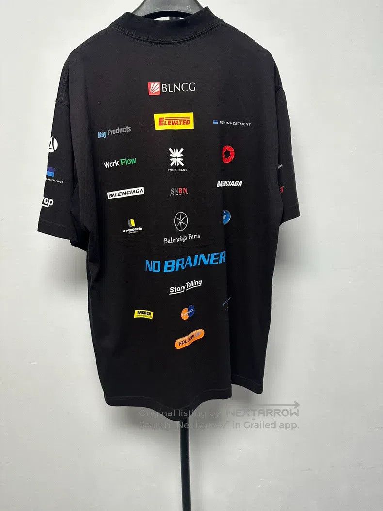 Balenciaga Balenciaga Letter Badge Print Round Neck Straight Sleeve S Size US XS / EU 42 / 0 - 2 Thumbnail