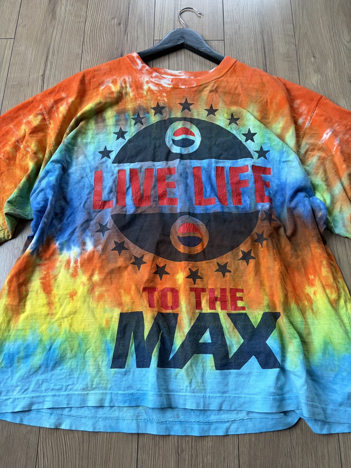 Pepsi PEPSI Vintage Tie Dye Festival Boxy T-shirt Size US XXL / EU 58 / 5 - 2 Thumbnail