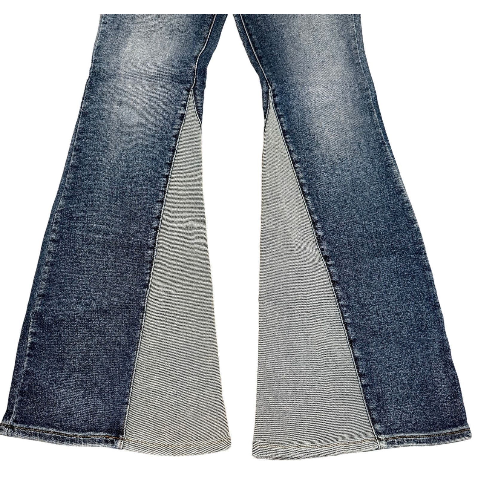 Judy Blue Judy Blue Mid Rise Flare Fit Leg Jeans Inseam Panel 13 31 Size 31" - 6 Thumbnail