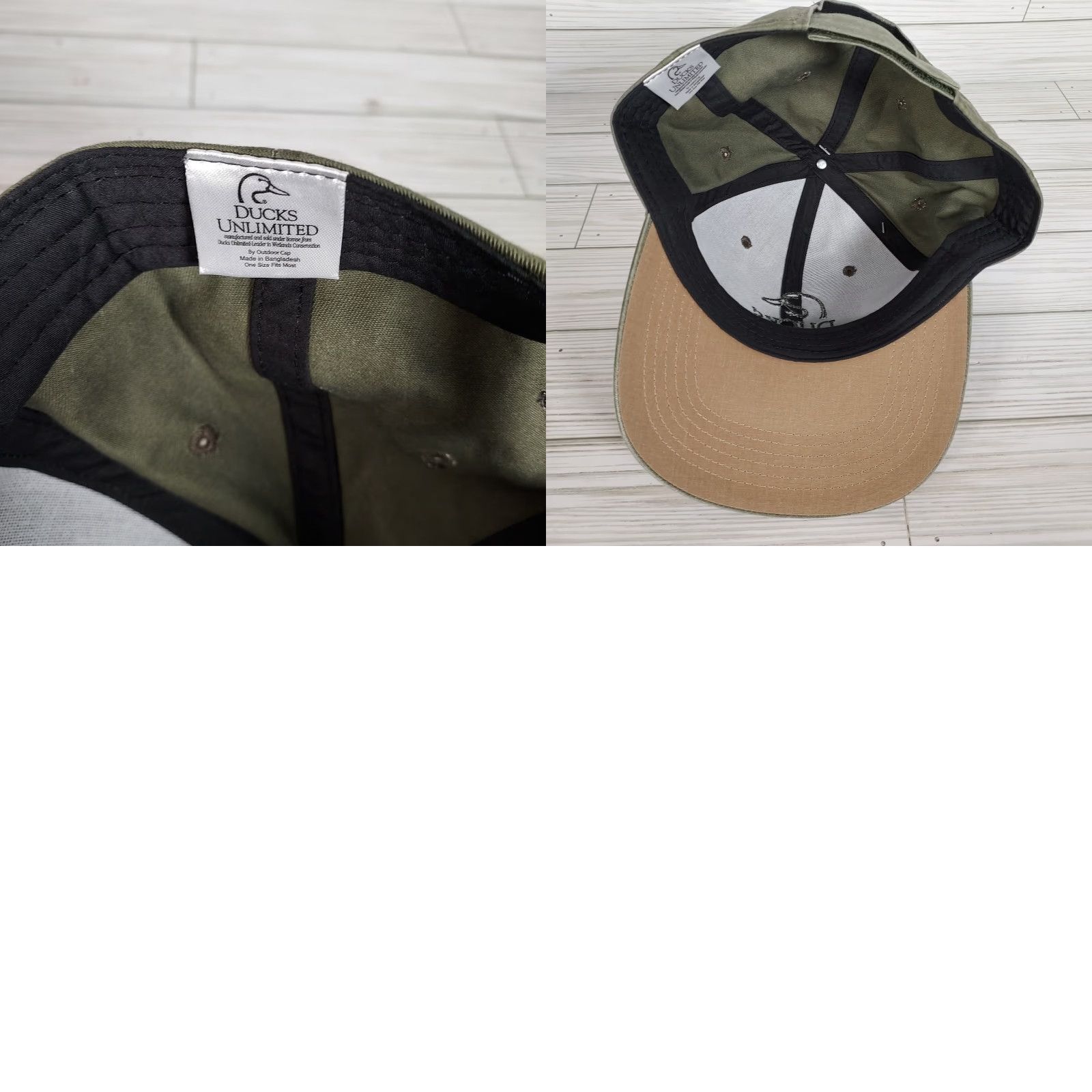 Vintage Ducks Unlimited Hat Cap Green Strap Back Hunting Conservation Benton County Men Adjustable Baseball Cap Size ONE SIZE - 8 Thumbnail