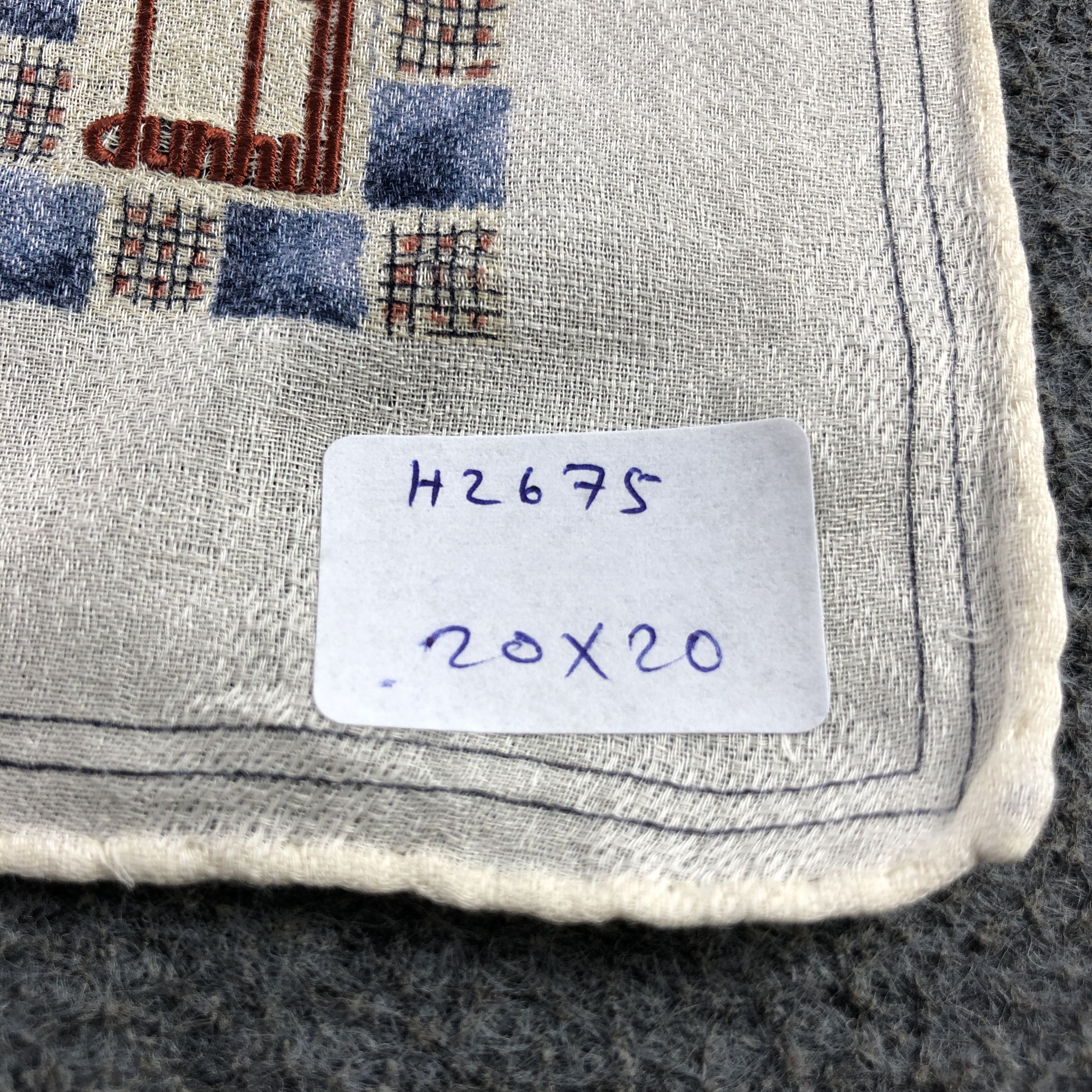 Alfred Dunhill × Vintage Dunhill Handkerchief Neckerchief Bandana H2675 Size ONE SIZE - 6 Thumbnail