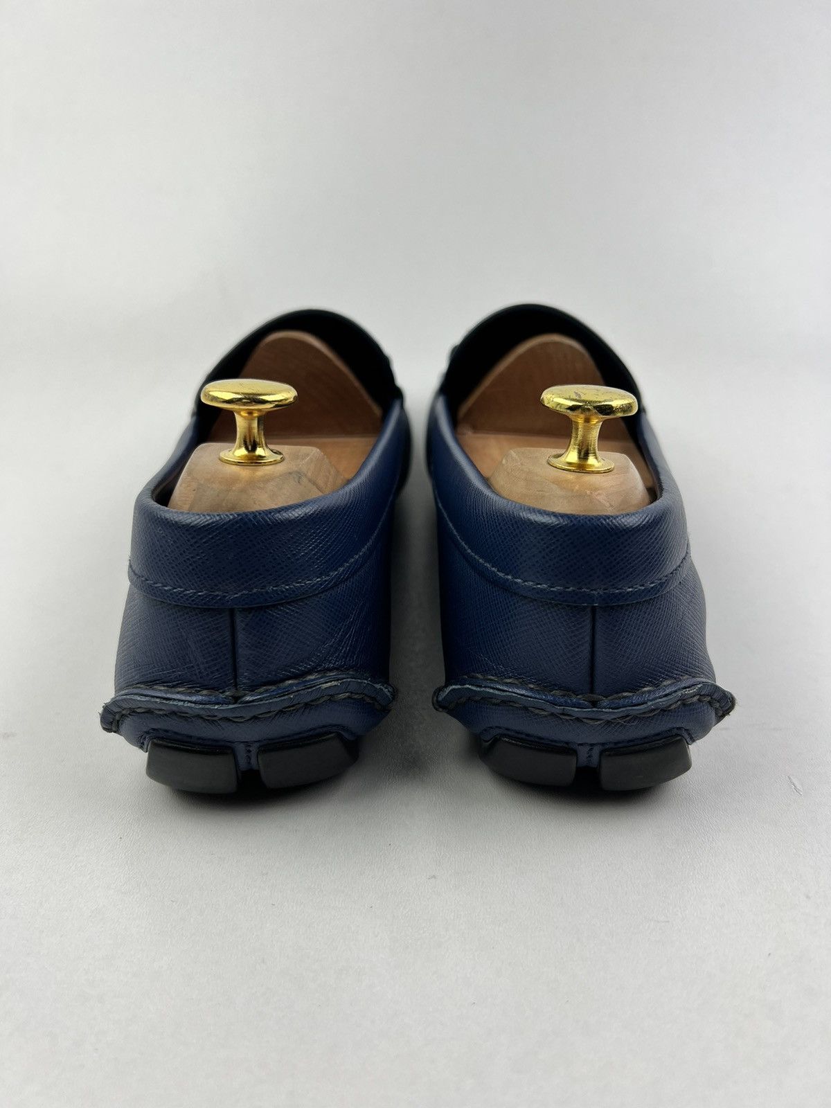 Prada PRADA Loafers Leather Saffiano Drivers Moccasins Shoes Logo Size US 9.5 / EU 42-43 - 10 Thumbnail