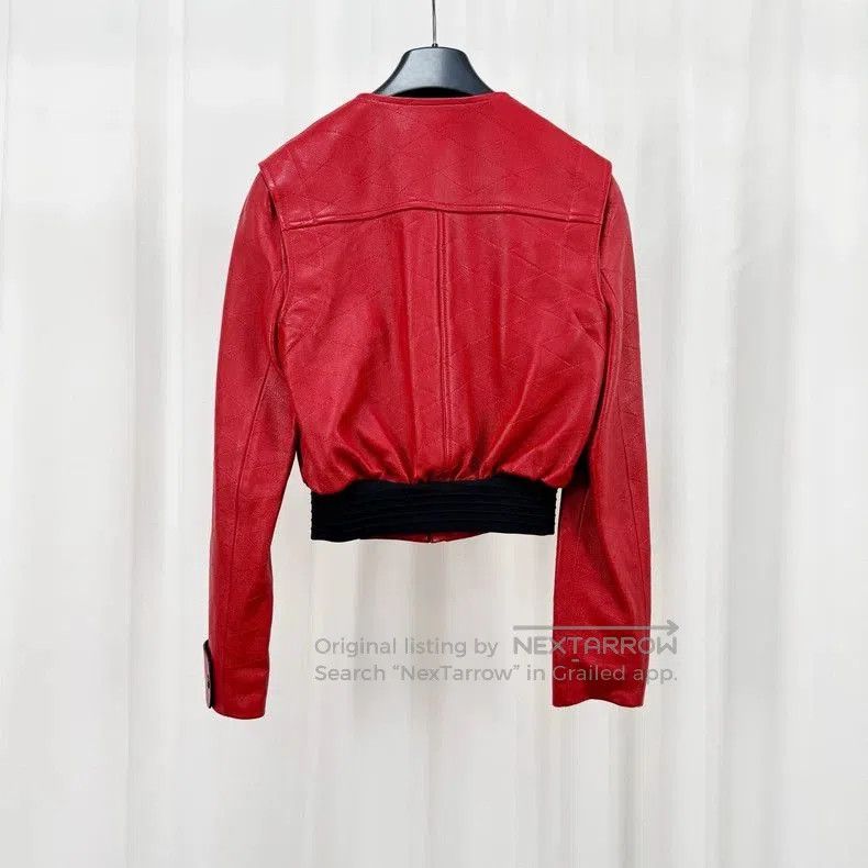 Louis Vuitton Louis Vuitton Red Leather Jacket. Size US XS / EU 42 / 0 - 2 Thumbnail