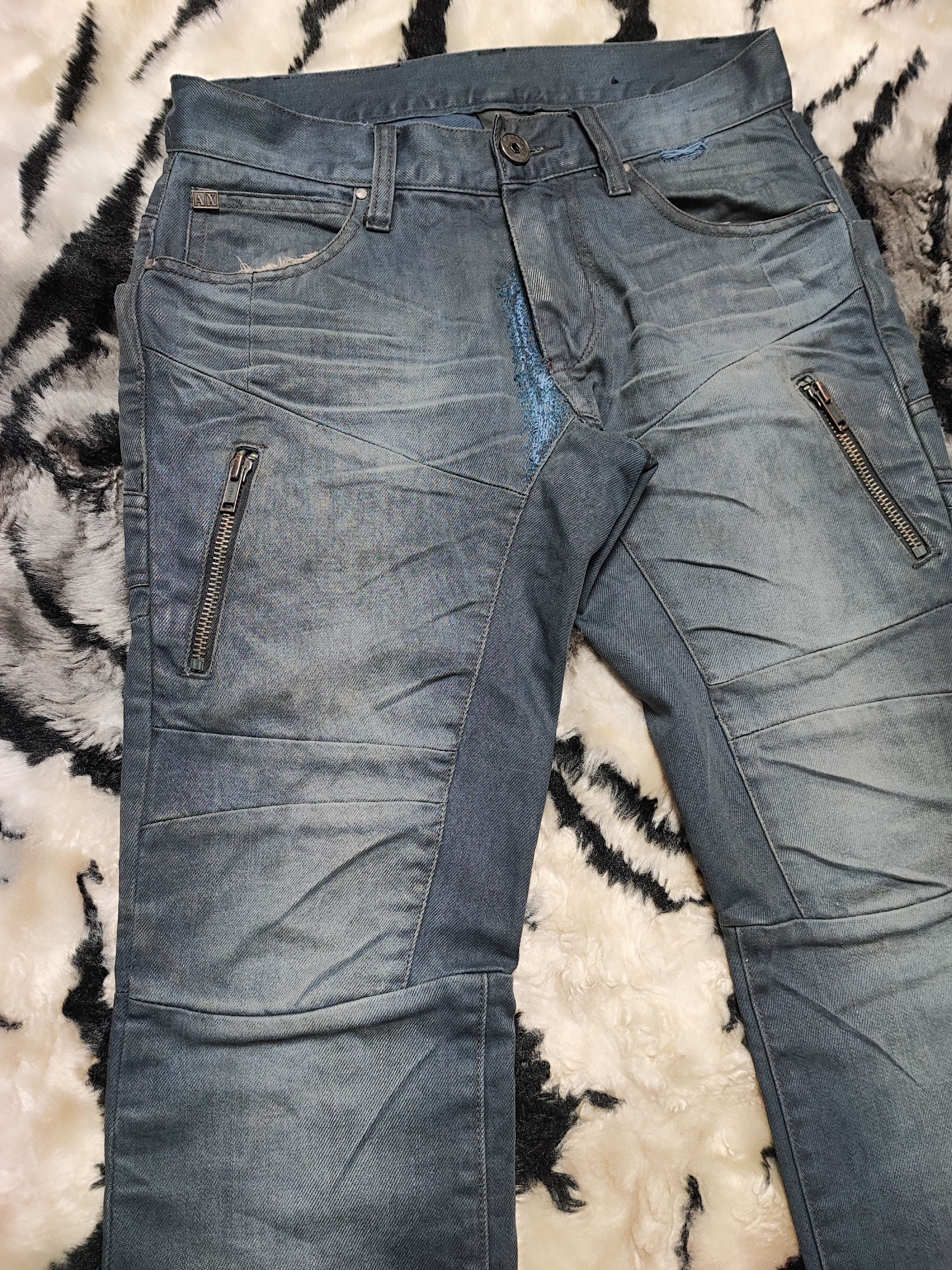 Armani Exchange Armani Exchange Wax Denim Jeans Size US 30 / EU 46 - 6 Thumbnail