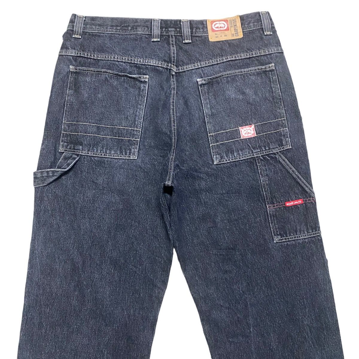 Ecko Unltd. Vintage Ecko Untld Black Denim Carpenter Baggy Pants Size US 37 - 10 Thumbnail