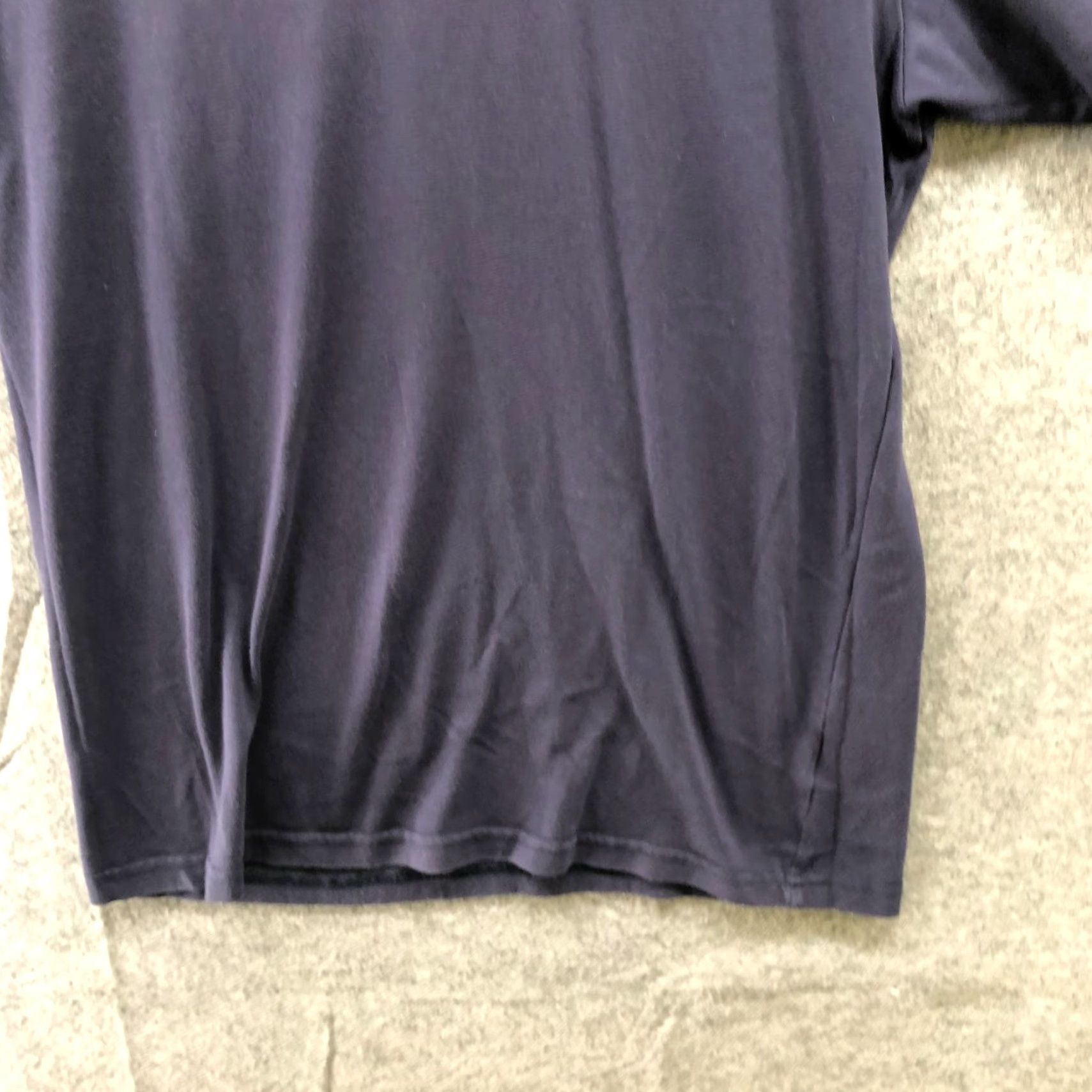 Uniqlo Uniqlo T-Shirt Mens M Navy Blue Cotton Polyester Dry V-Neck Short Sleeve Regular Shirt Men Size US M / EU 48-50 / 2 - 4 Thumbnail