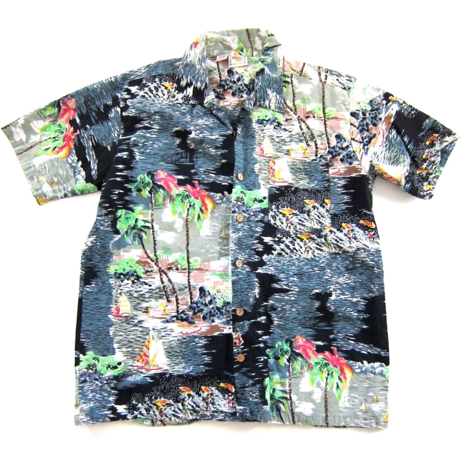 Pop Trading Company Maui Trading Company Cotton Floral Button Down Short Sleeve Hawaiian Shirt Large Size US L / EU 52-54 / 3 - 2 Thumbnail