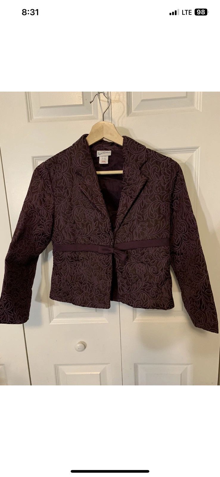 Other Jayne copeland blazer womens sz 16 purple textured Size ONE SIZE - 4 Thumbnail