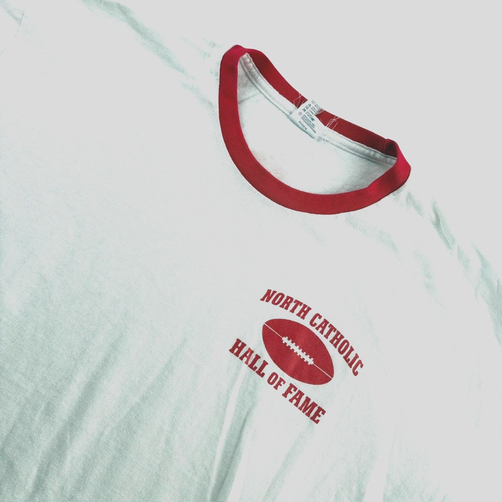 Anvil VTG North Carolina Men’s Ringer Crew Neck Football T-Shirt Size US S / EU 44-46 / 1 - 1 Thumbnail