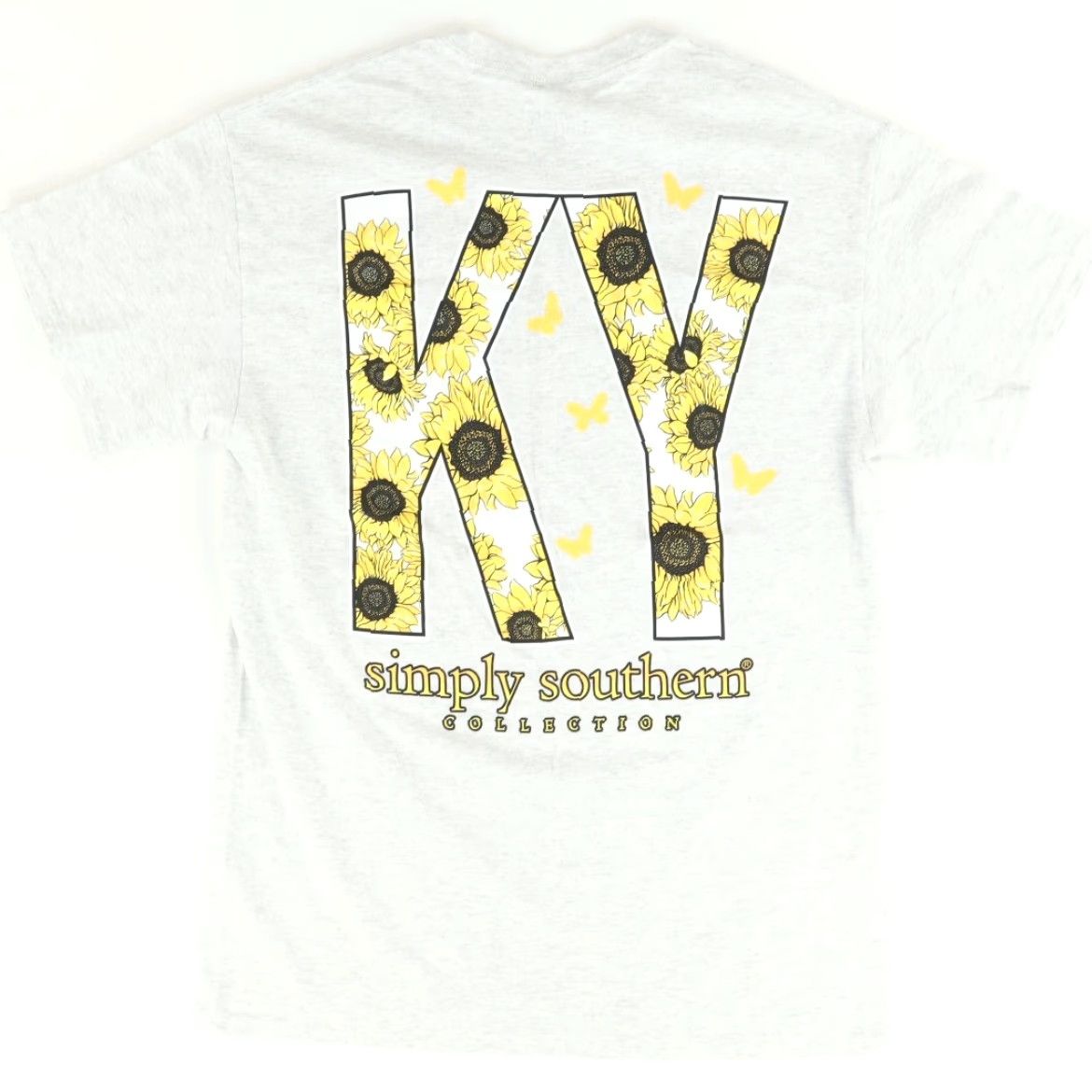 Vintage Simply Southern Kentucky Heather Gray Women's M Shirt Size M / US 6-8 / IT 42-44 - 4 Thumbnail