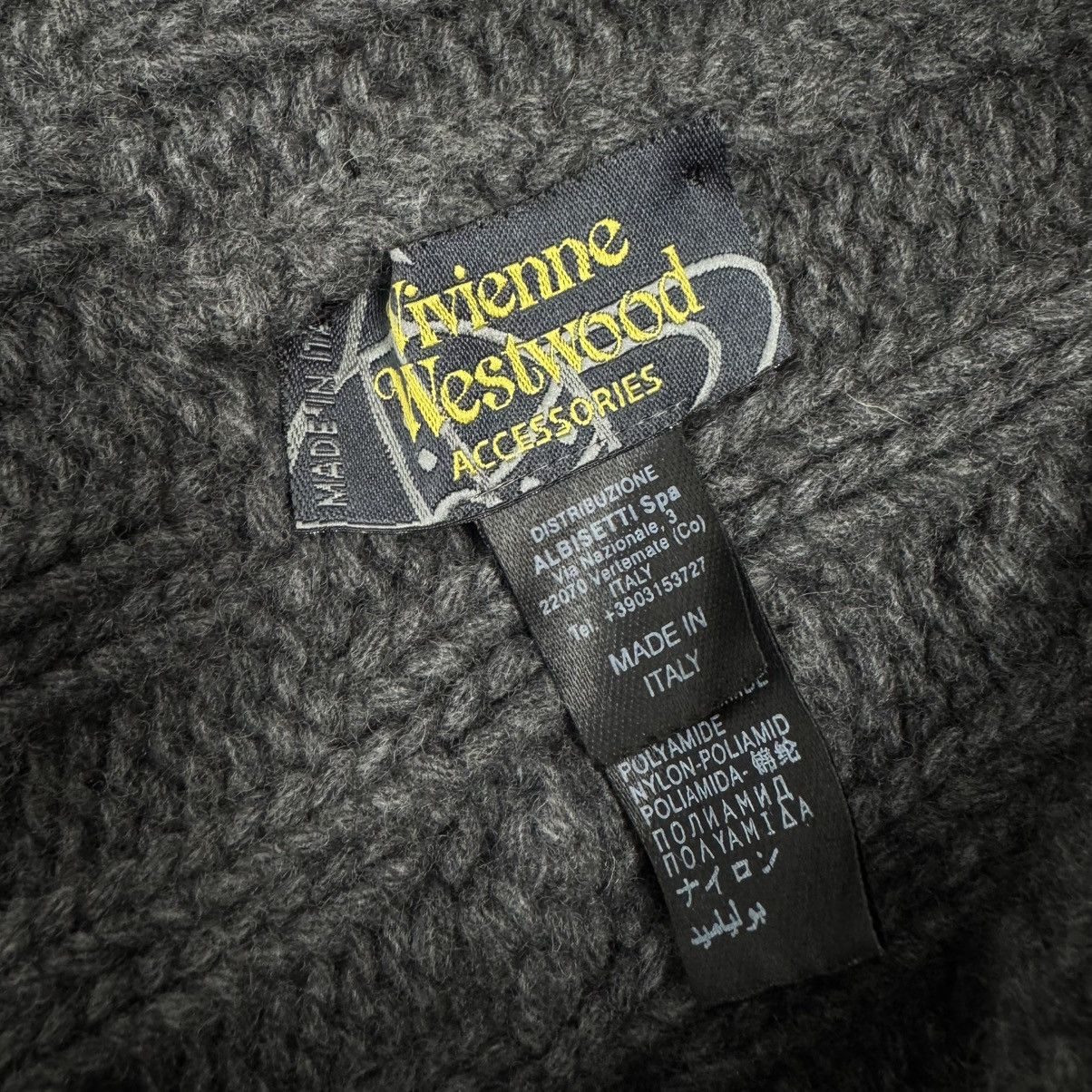 Vivienne Westwood Rare Vivienne Westwood Wool Knitted Metallic Logo Hat Size ONE SIZE - 6 Thumbnail