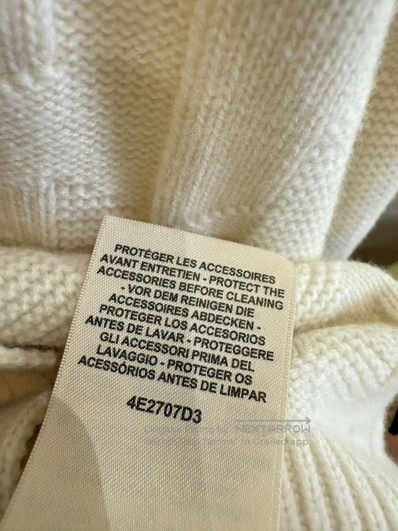 Hermes Hermes Women's Knit Open Cardigan, Cream White Size S / US 4 / IT 40 - 7 Thumbnail