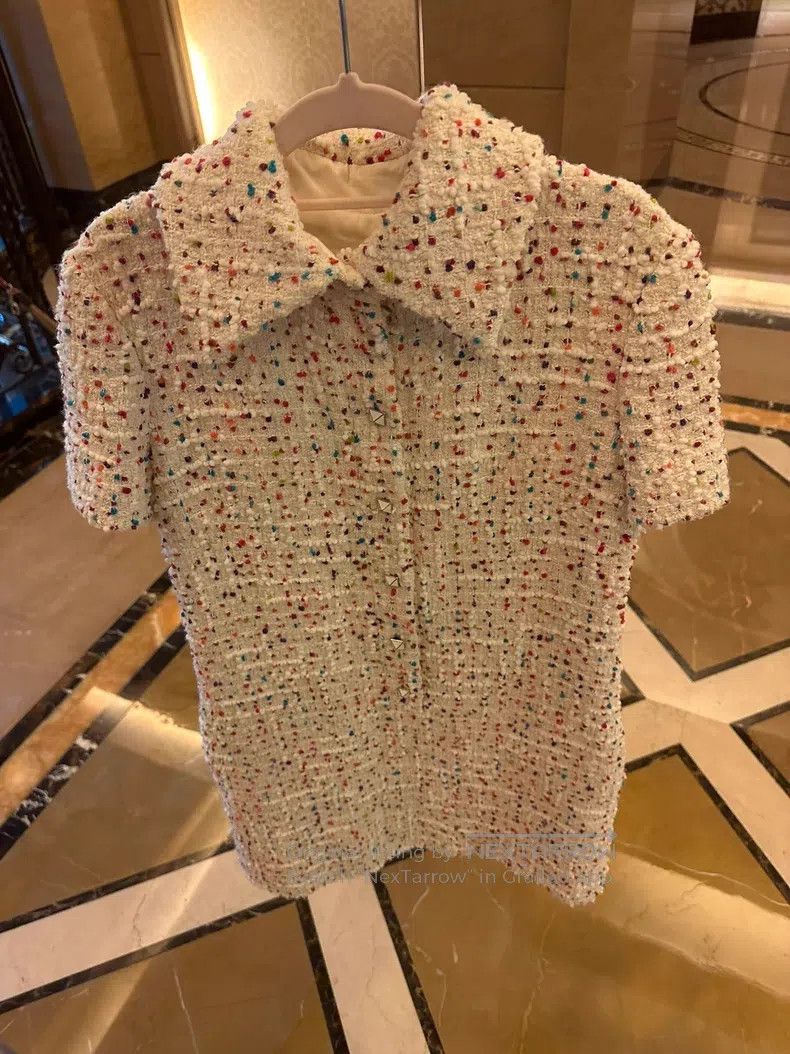 Valentino Valentino Tweed candy-colored dress Size S / US 4 / IT 40 - 1 Thumbnail