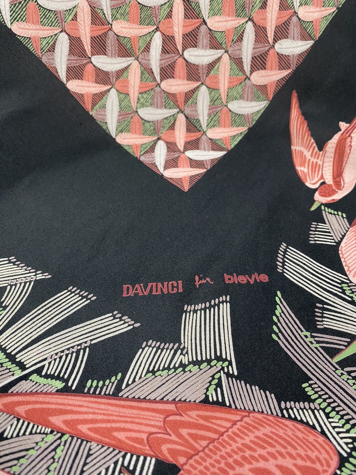 Designer Davinci bleyle Silk Birds Printed Scarf Size ONE SIZE - 4 Thumbnail