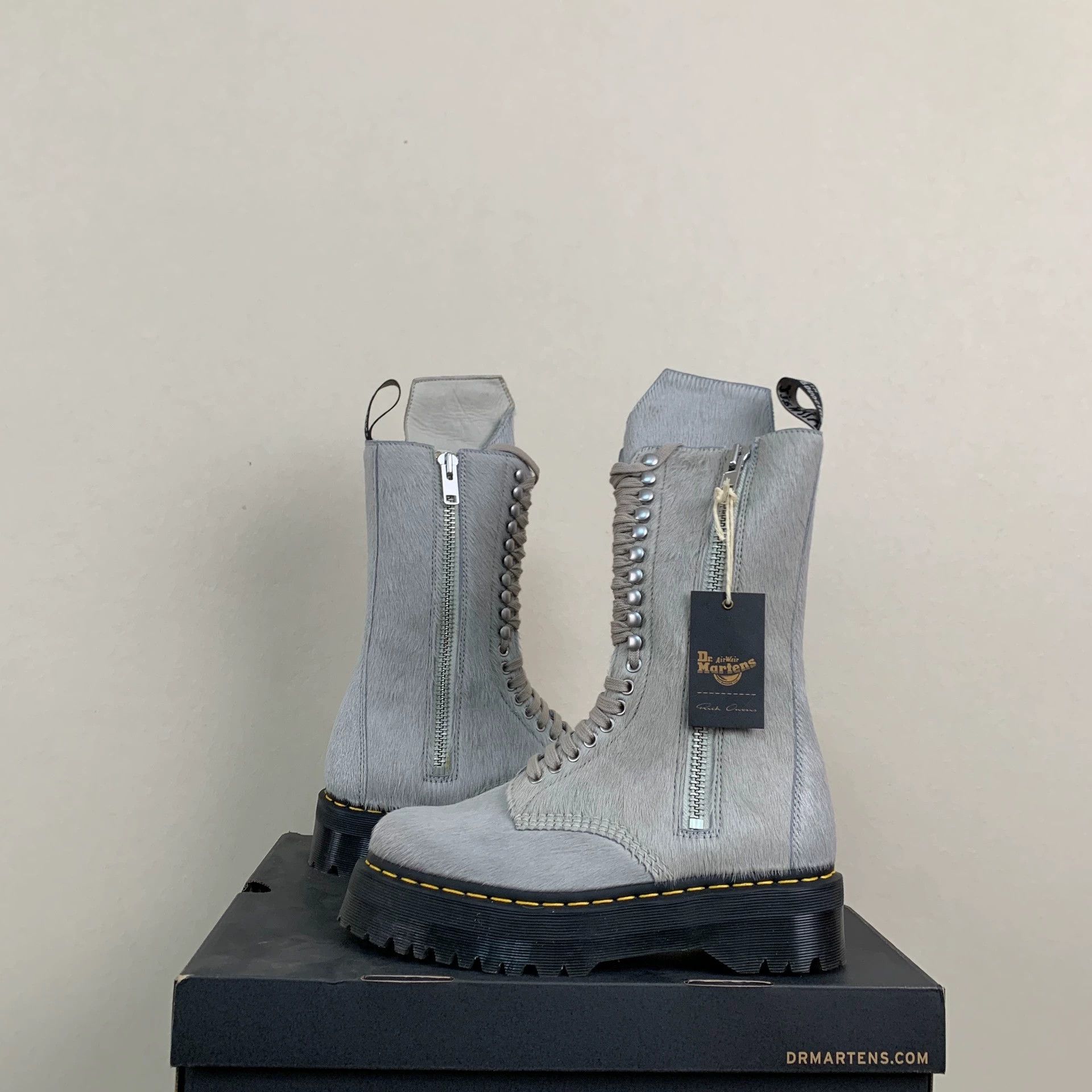 Rick Owens size 42 Rick Owens x Dr. Martens Pony Hair Riding Boots Size US 9 / EU 42 - 4 Thumbnail
