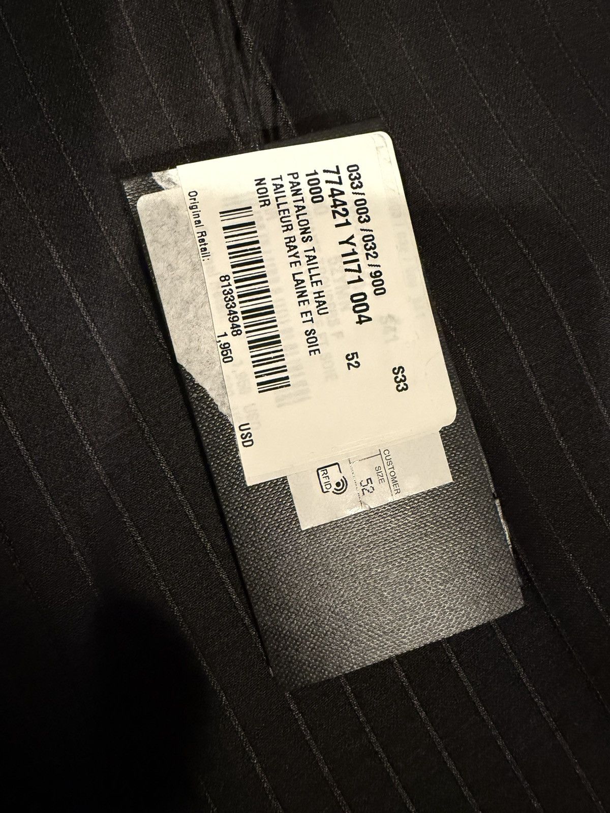 Saint Laurent Paris Saint laurent mens 2024 striped pants. 52/36. $1950 Size US 36 / EU 52 - 8 Thumbnail
