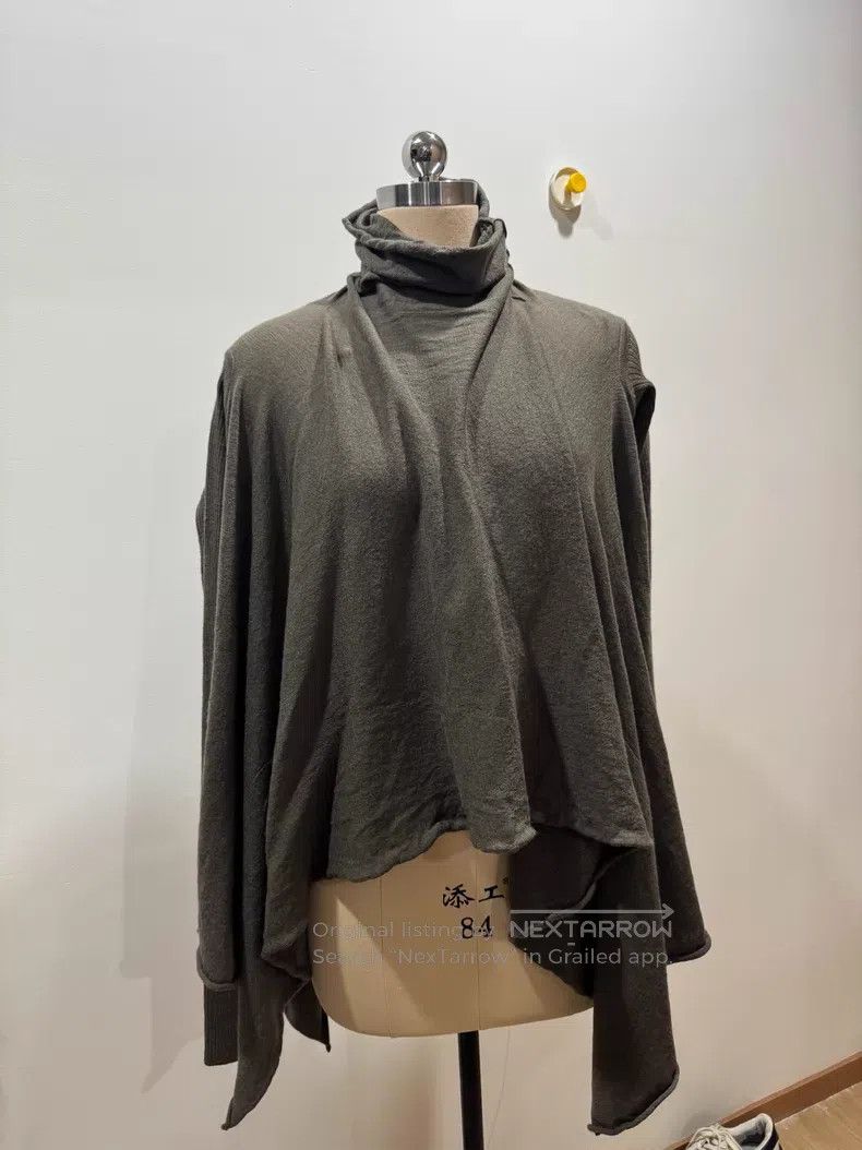 Rick Owens Rick Owens Deconstruction of high collar long sleeves Size S / US 4 / IT 40 - 1 Thumbnail