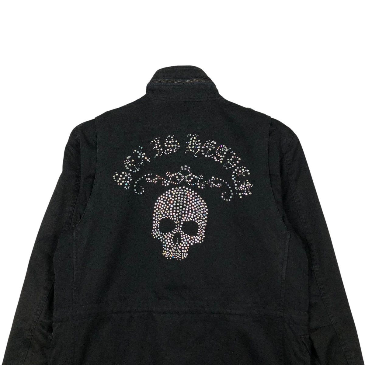 Japanese Brand 🔥VINTAGE BIKER JACKET VANQUISH SOLDIER SKELETON BIG LOGO Size US S / EU 44-46 / 1 - 11 Thumbnail