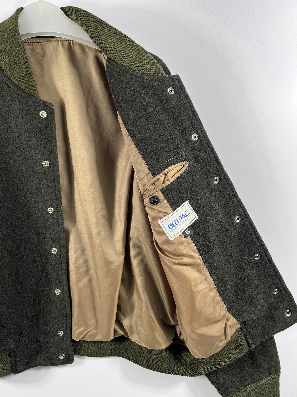 Japanese Brand 🔥 Vintage japan Blu-Jac wool K Logo Varsity Jacket - S Size US S / EU 44-46 / 1 - 7 Thumbnail