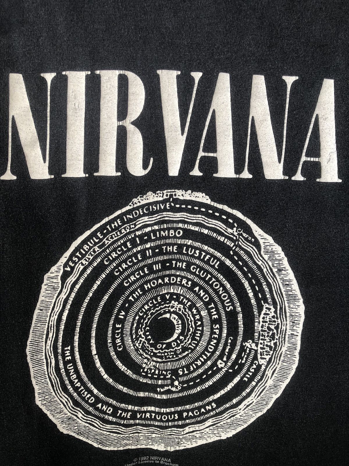 Band Tees × Nirvana × Vintage Vintage 90s NIRVANA Vestibule Grunge Tee Size US XL / EU 56 / 4 - 5 Thumbnail