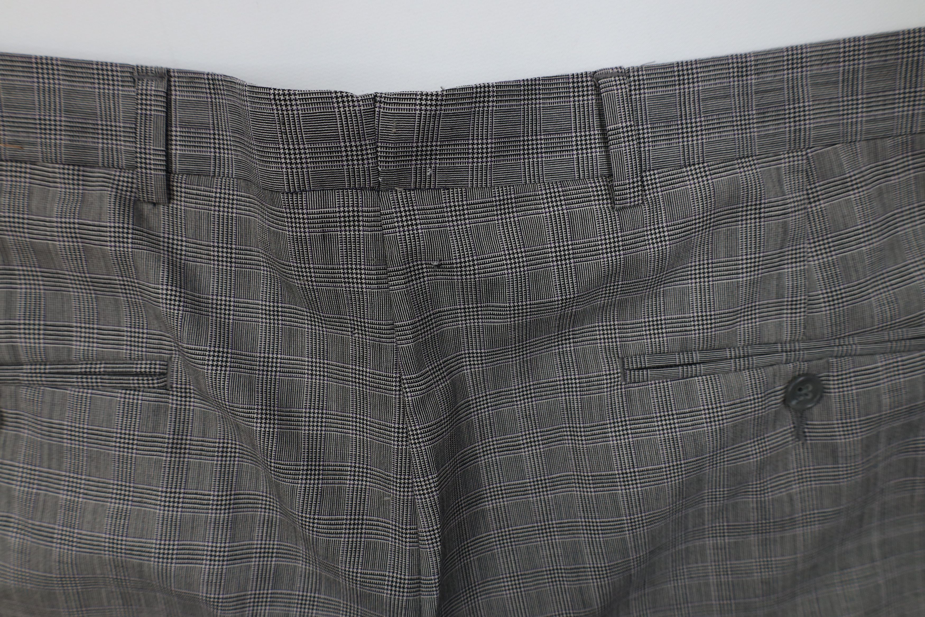 Vintage Vintage 90s Streetwear Wide Leg Chino Pants Houndstooth Size US 36 / EU 52 - 14 Thumbnail