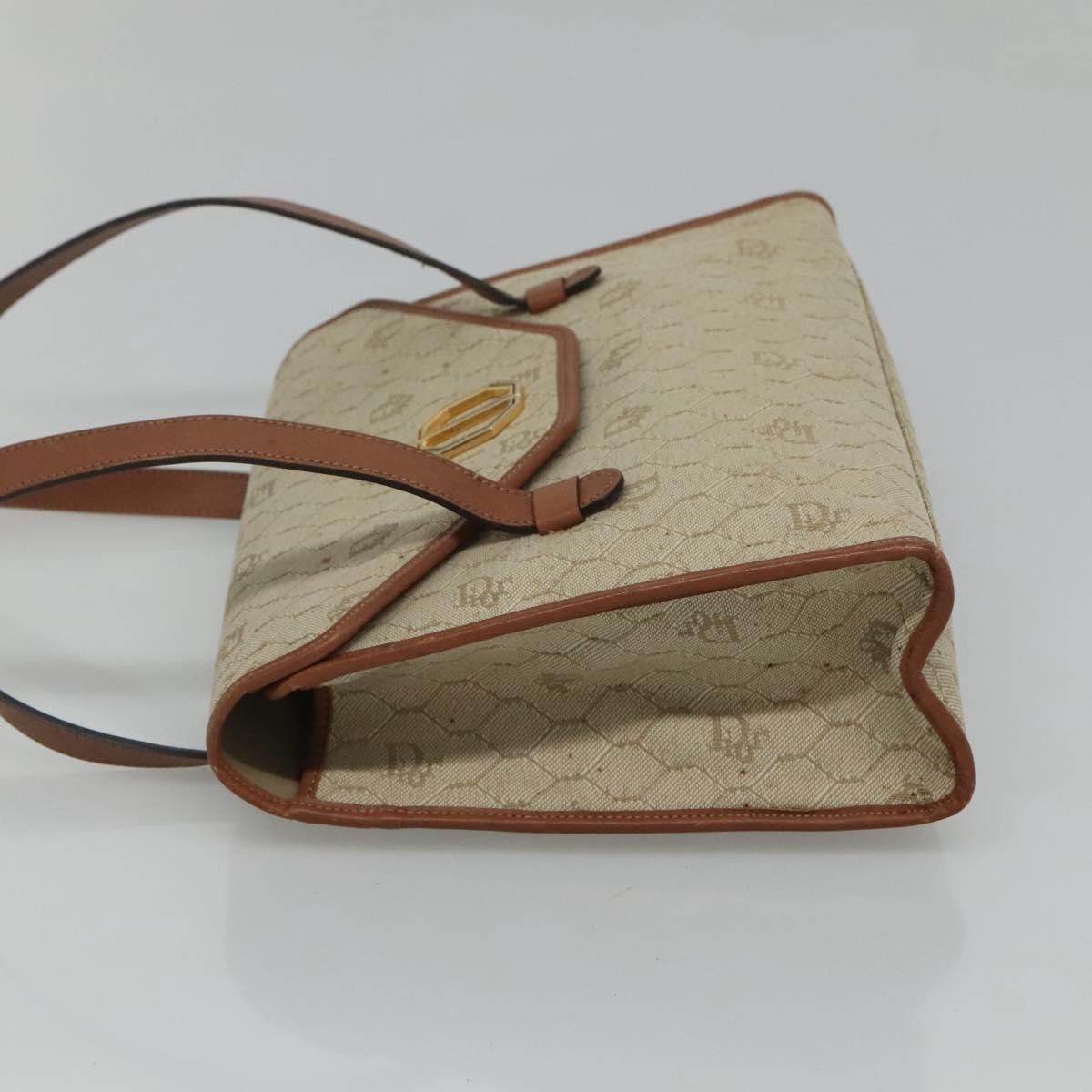 Dior DIOR Honeycomb Canvas Shoulder Bag Beige Gold Size ONE SIZE - 3 Thumbnail