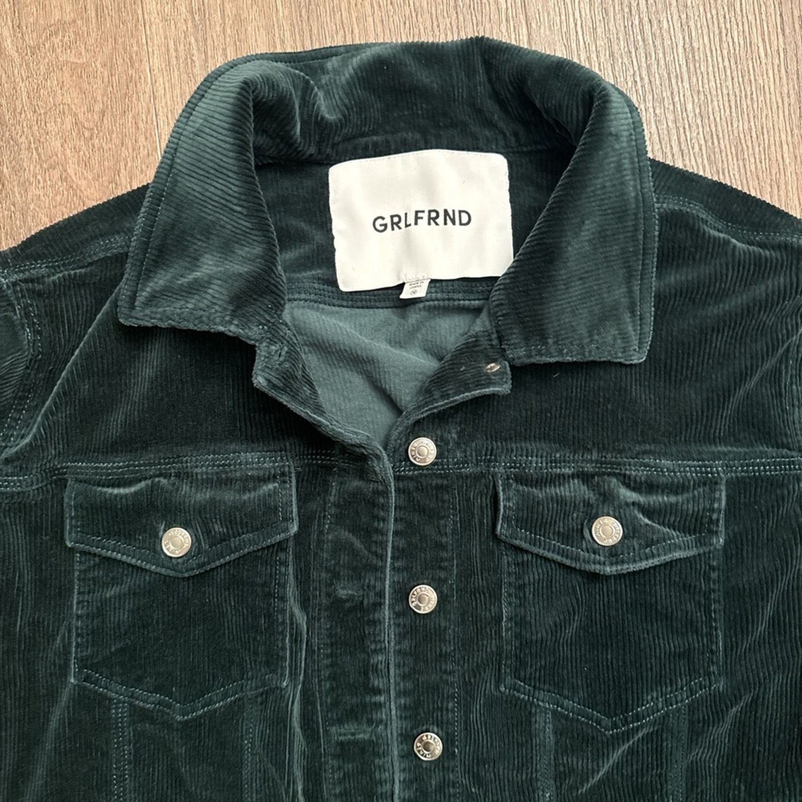 GRLFRND GRLFRND Dark Green Corduroy Jacket medium Size M / US 6-8 / IT 42-44 - 3 Thumbnail