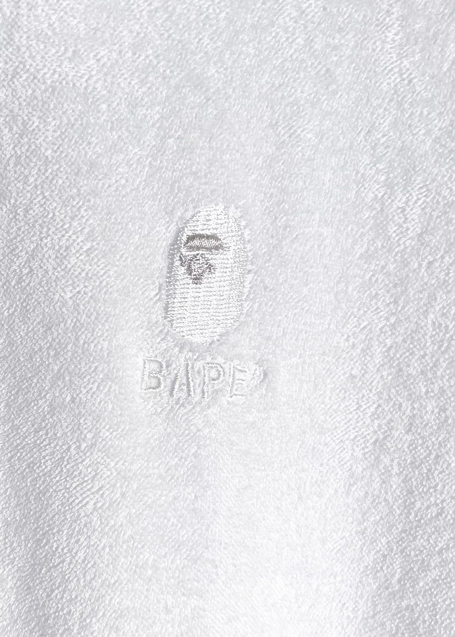 Bape Bape White Toweling Embroidered Polo Shirt Size US XL / EU 56 / 4 - 4 Thumbnail
