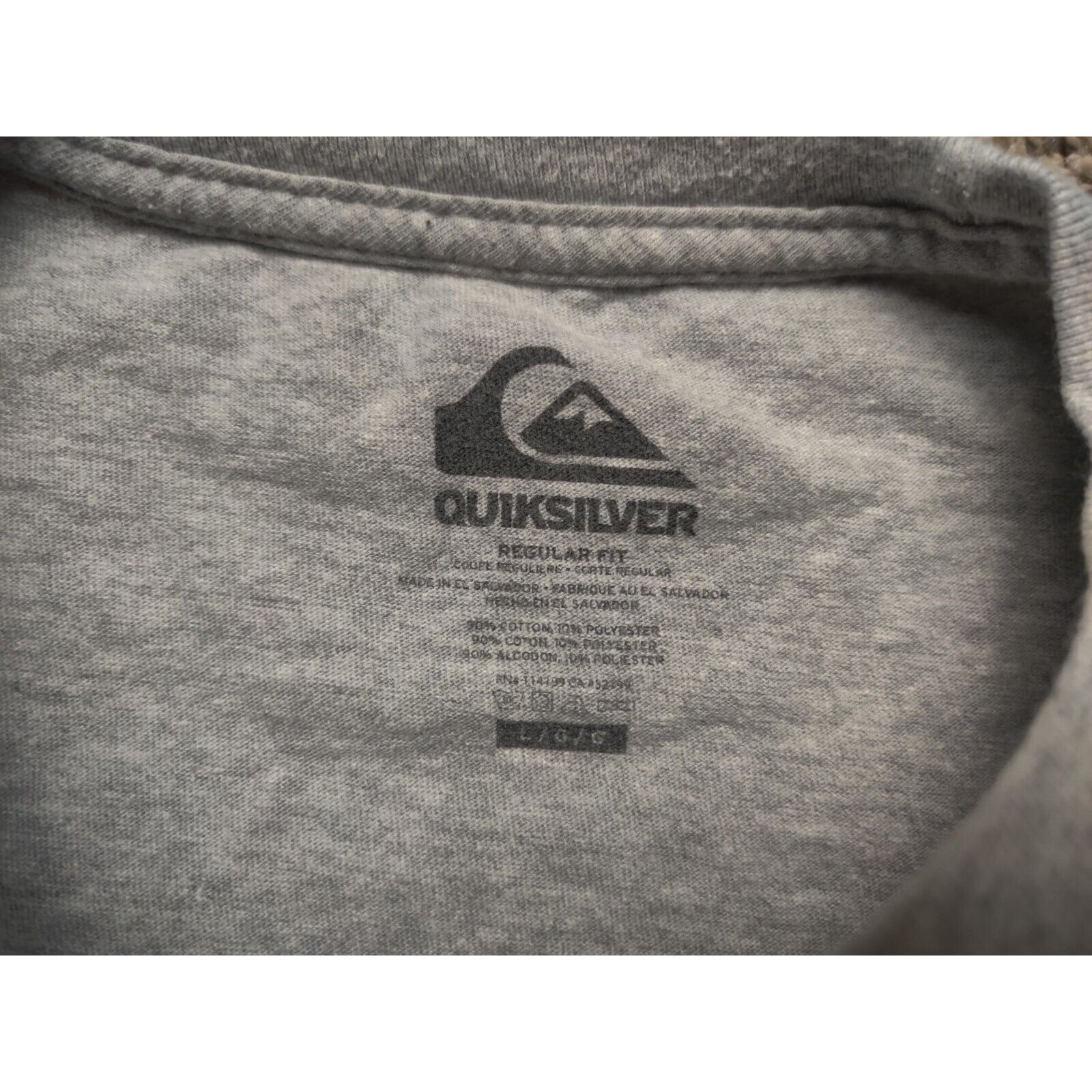 Quiksilver Quiksilver Shirt Adult Mens Large Gray The Mountain The Wave Size US L / EU 52-54 / 3 - 3 Thumbnail
