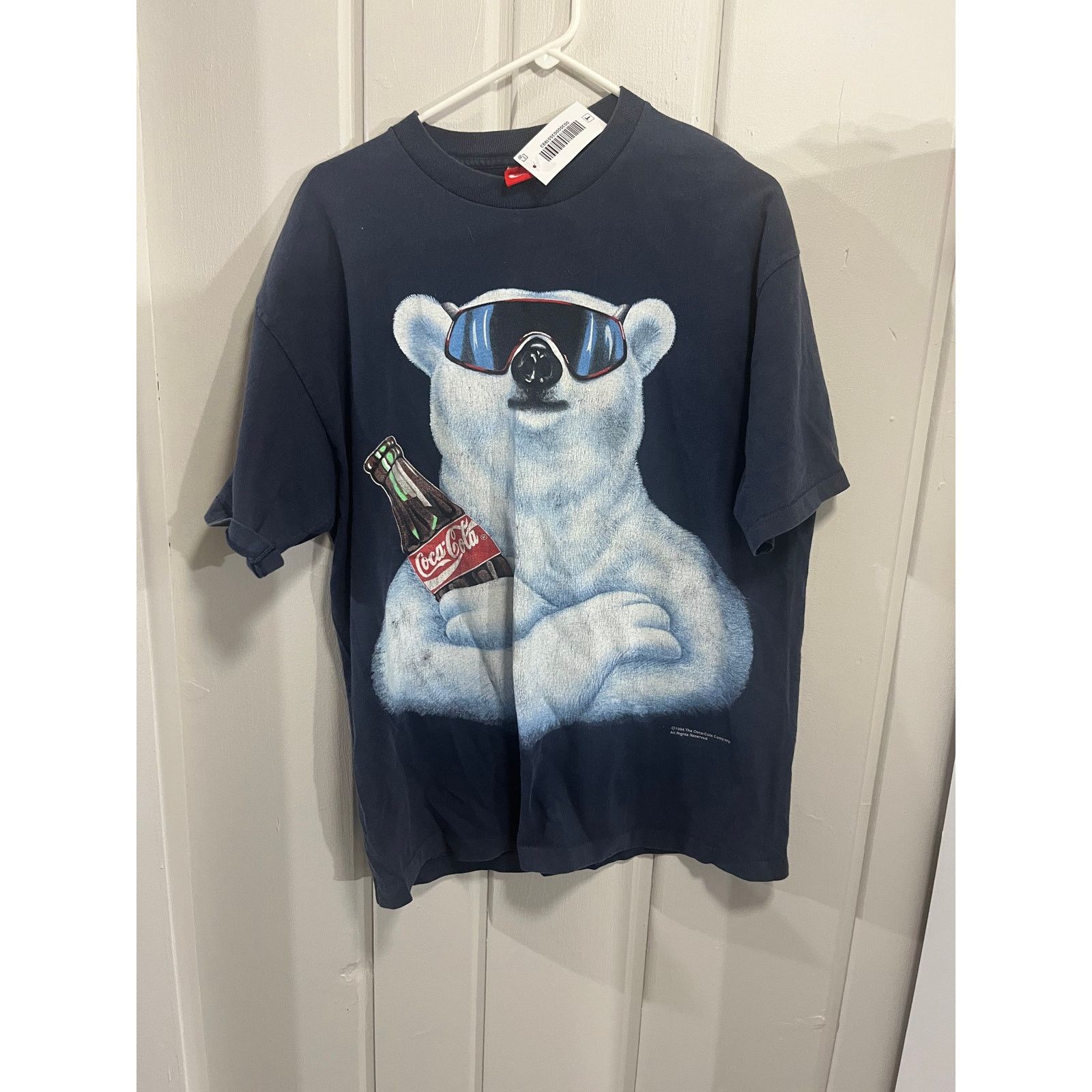 Fruit Of The Loom vintage coca cola t shirt Size US L / EU 52-54 / 3 - 1 Thumbnail