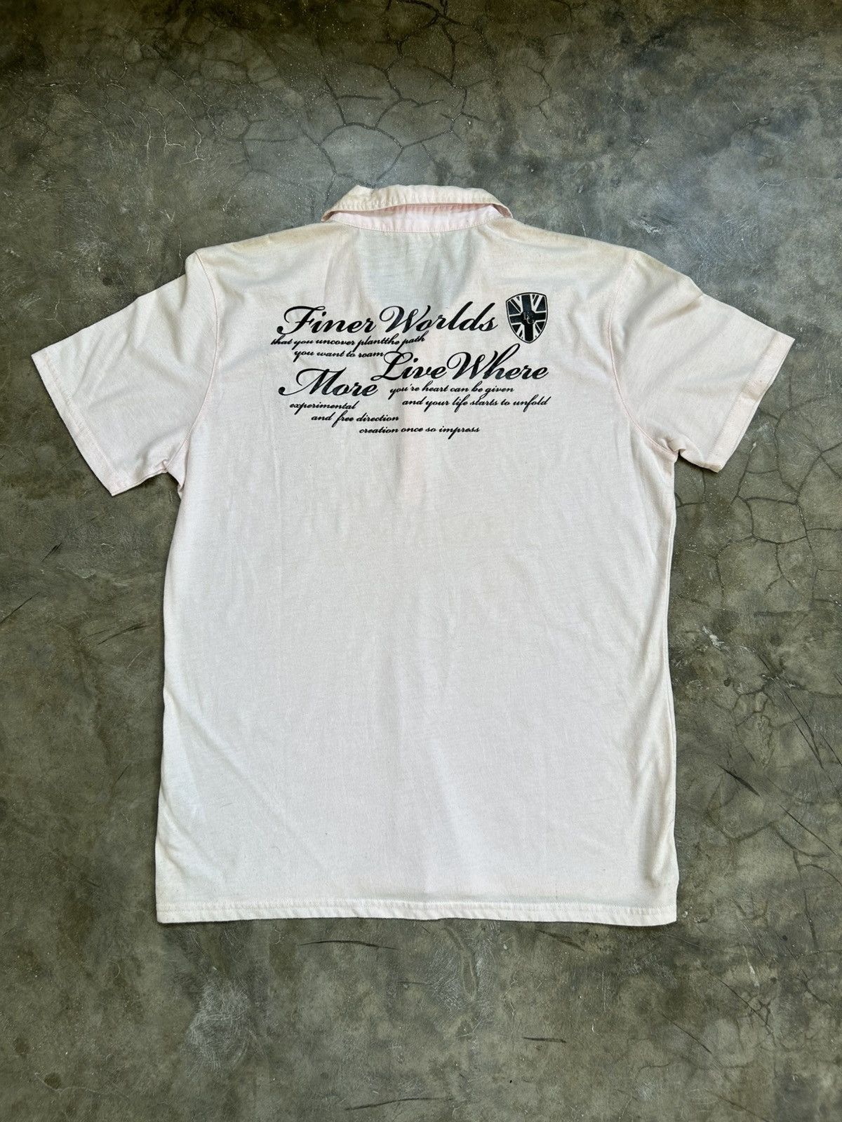 semanticdesign 2000s SemanticDesign Poem Polo Shirt Size US L / EU 52-54 / 3 - 5 Thumbnail