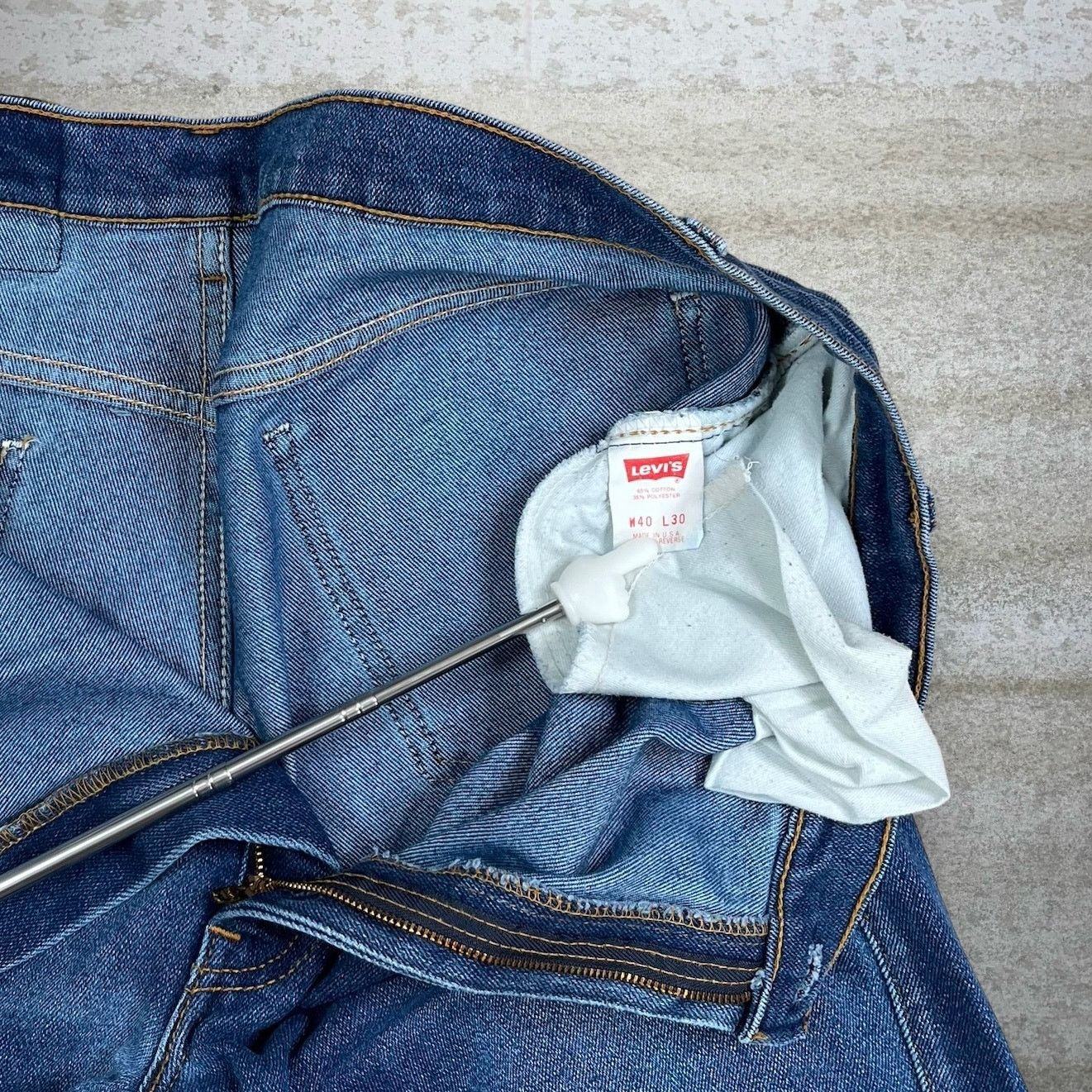 Levi's Vintage 90s Levis 517 Jeans 40x30 Bootcut Flared Dark Wash Size US 40 / EU 56 - 5 Thumbnail