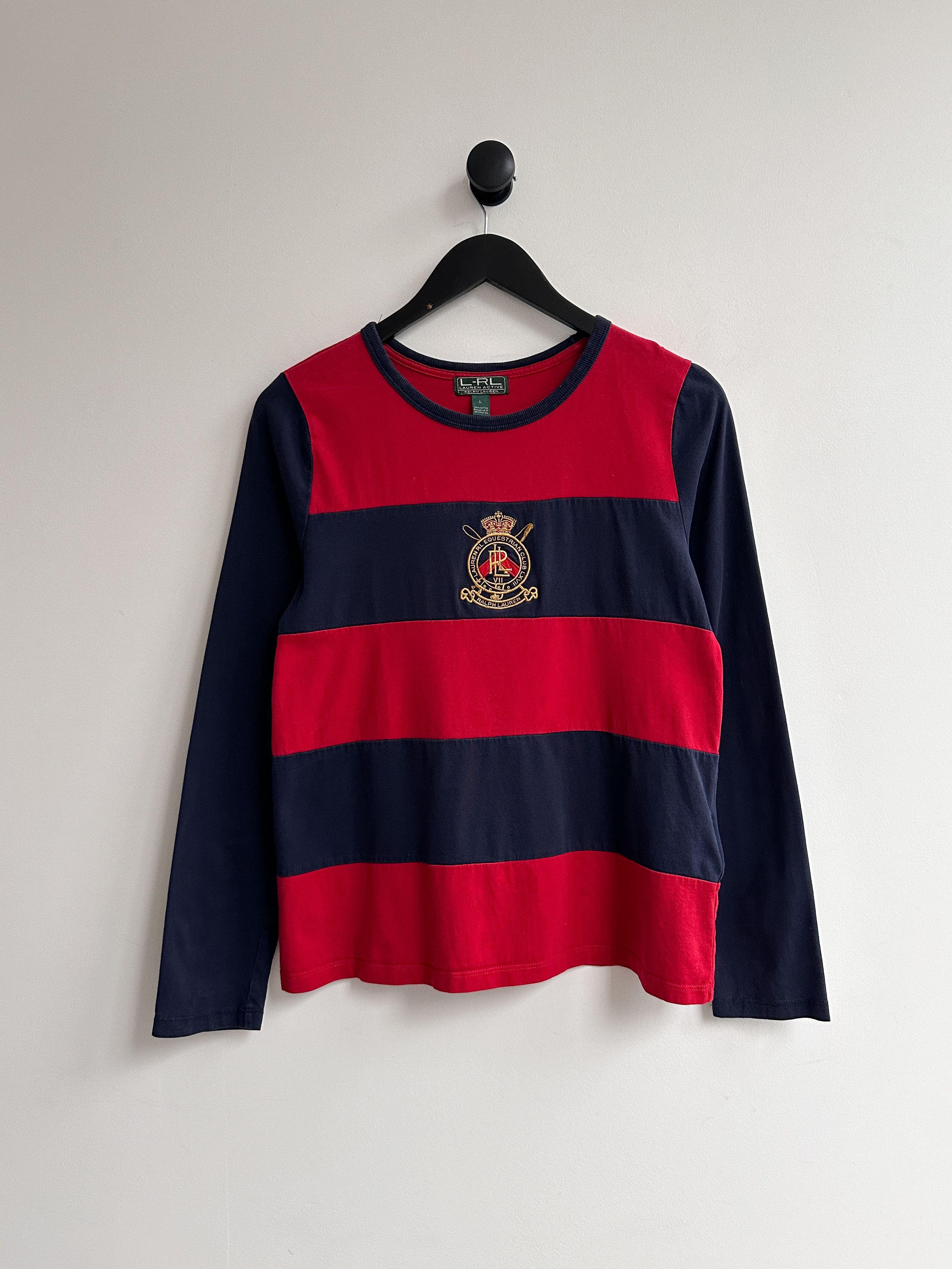 Ralph Lauren × Vintage Ralph Lauren Active Longsleeve Tee Shirt Size L / US 10 / IT 46 - 1 Thumbnail