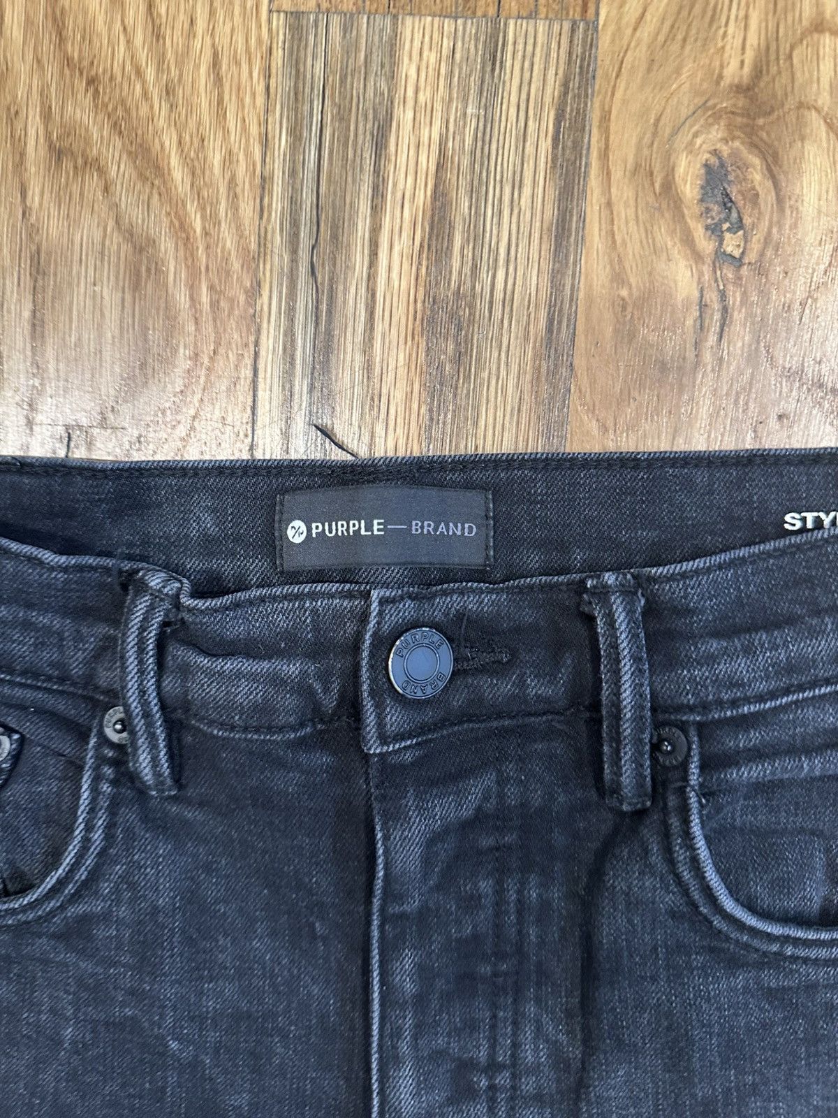 Purple Brand Purple Brand Plain Faded Black Denim Jeans Size 31 Size US 31 - 3 Thumbnail