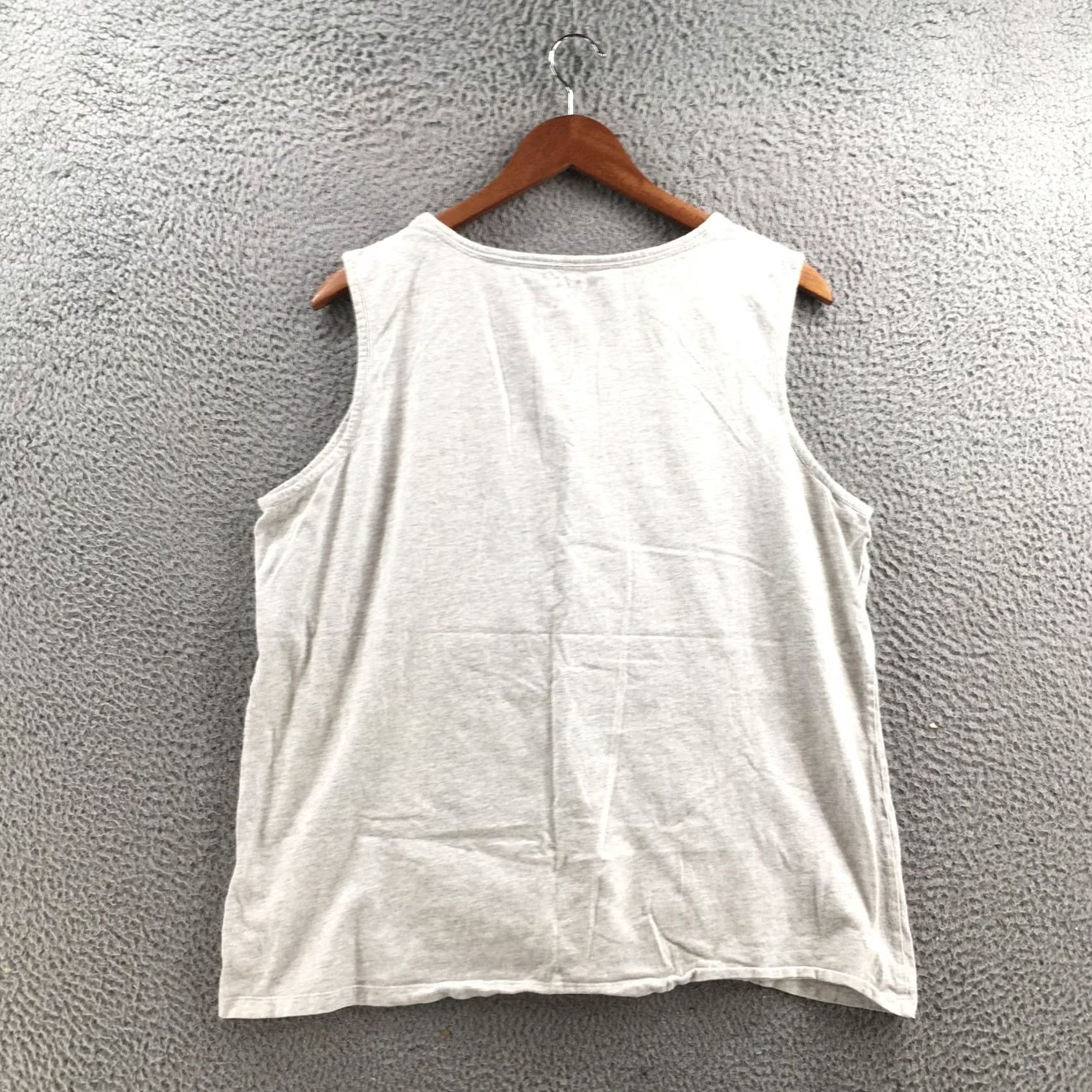 Tommy Hilfiger Tommy Hilfiger Tops Womens XXL Gray White Cotton Sleeveless Pintuck Tank Top Size XXL / US 16-18 / IT 52-54 - 7 Thumbnail