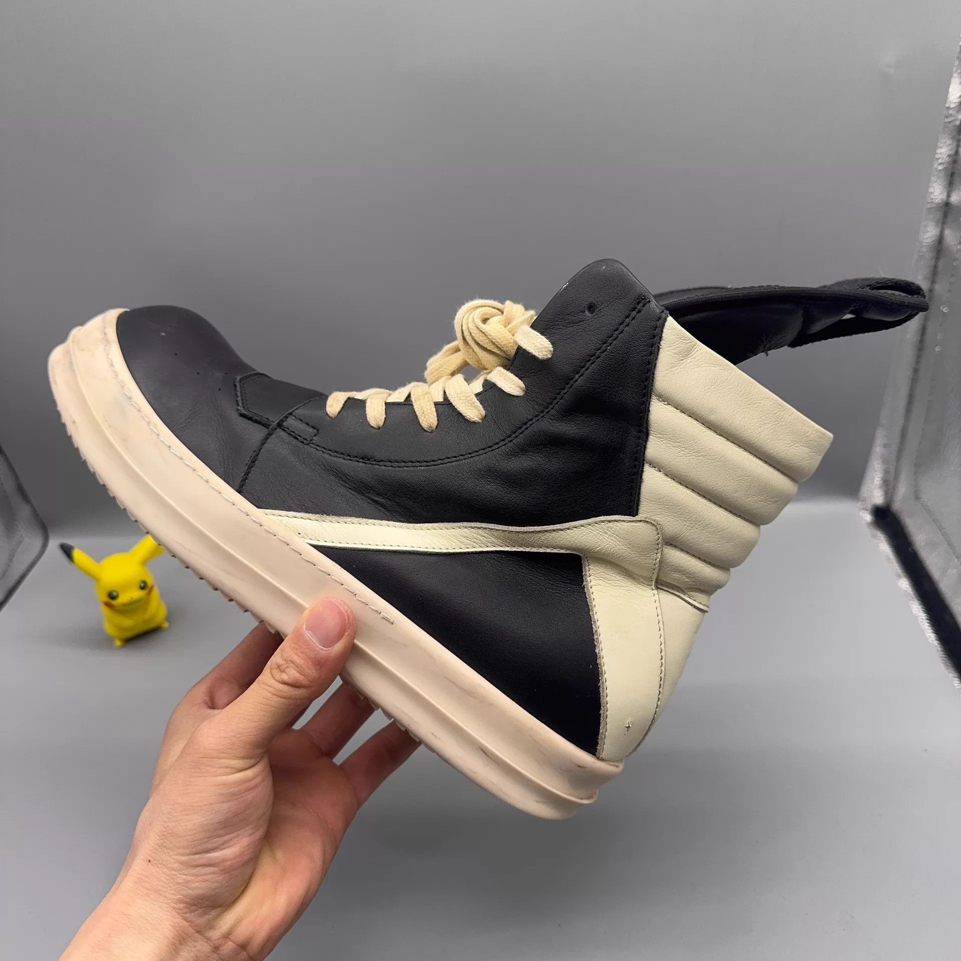 Rick Owens RICK OWENS Men's Black & White Shoes 42.5 Size US 9.5 / EU 42-43 - 7 Thumbnail