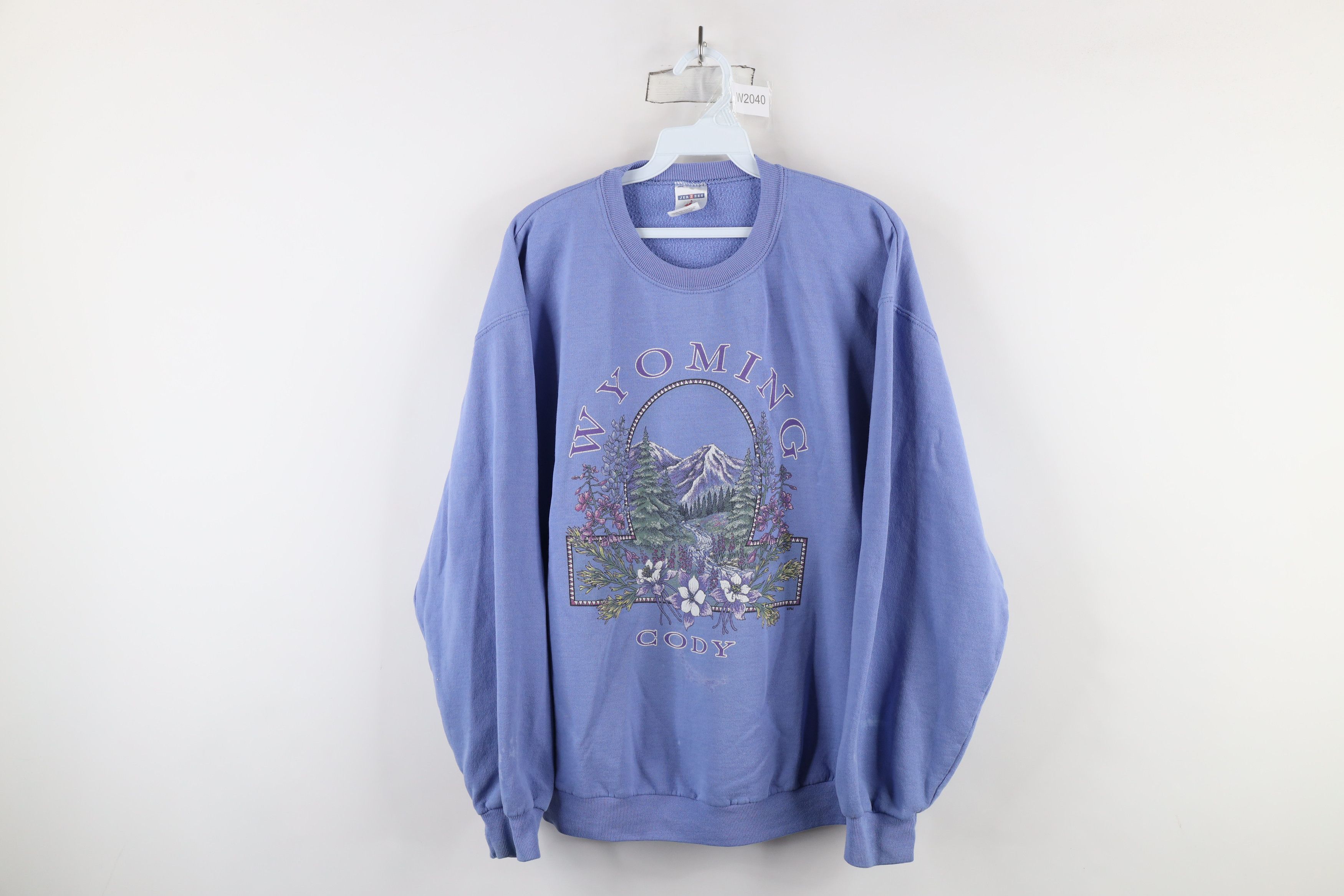 Vintage Vintage 90s Streetwear Flower Nature Cody Wyoming Sweatshirt Size L / US 10 / IT 46 - 1 Thumbnail